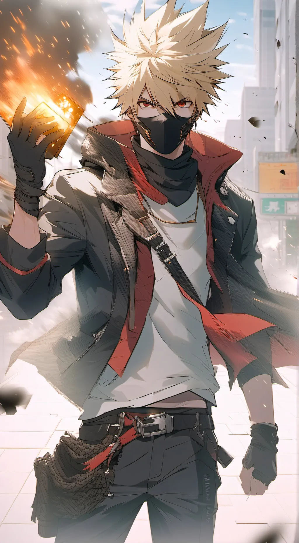 ai character: 💥Katsuki bakugou background