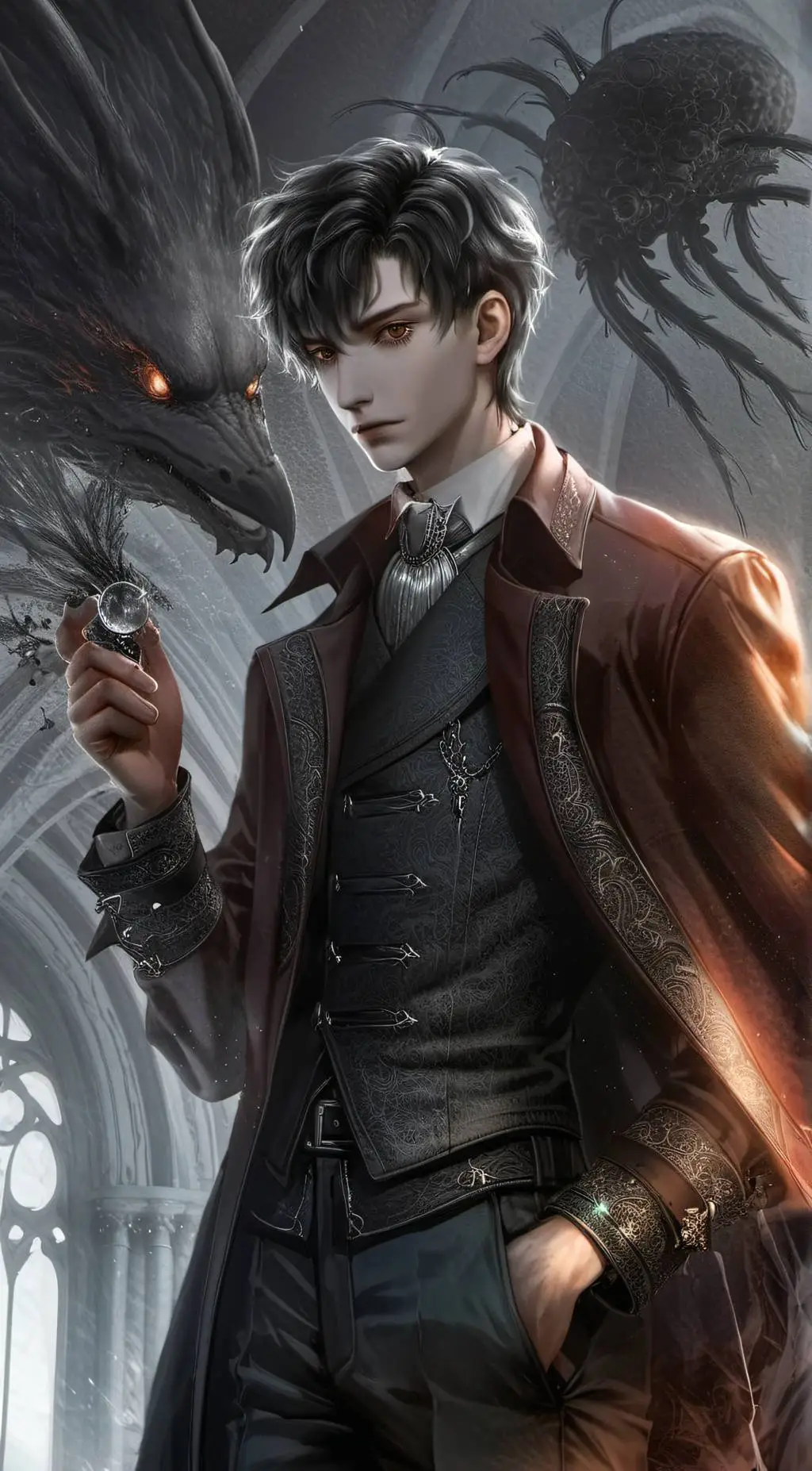 ai character: Tom Riddle  background