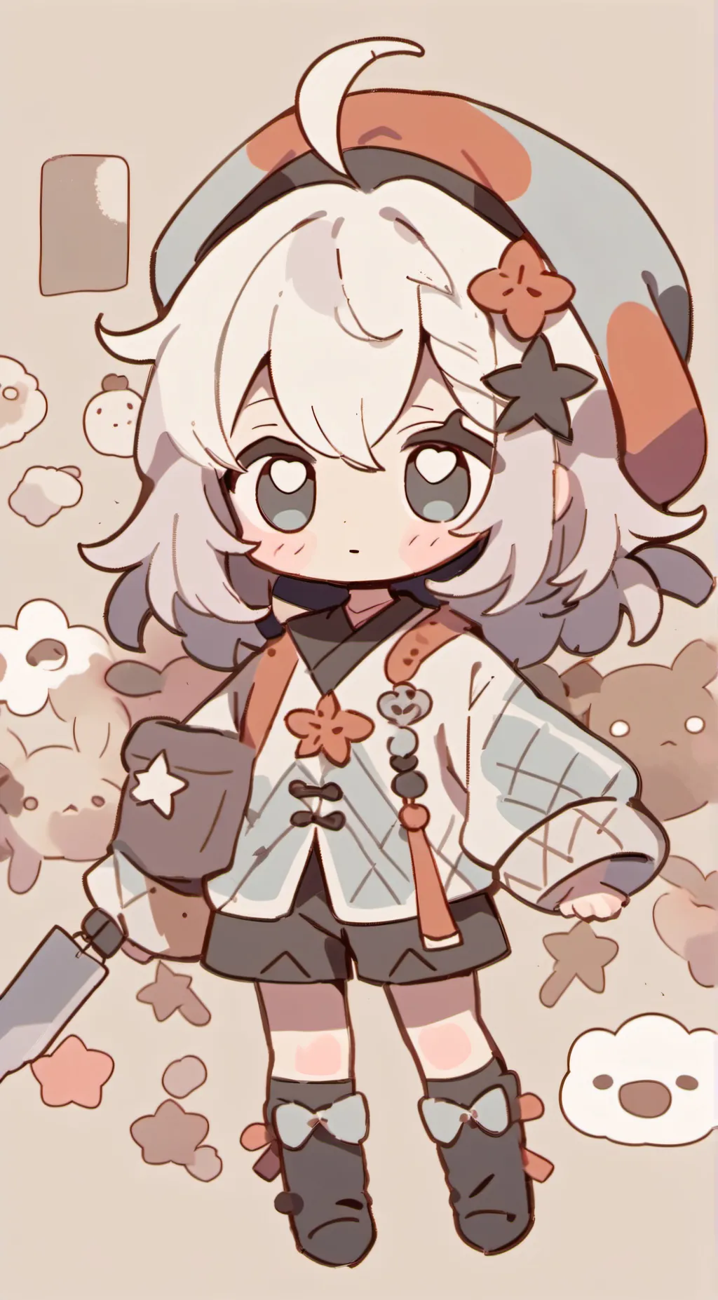 ai character: amber background