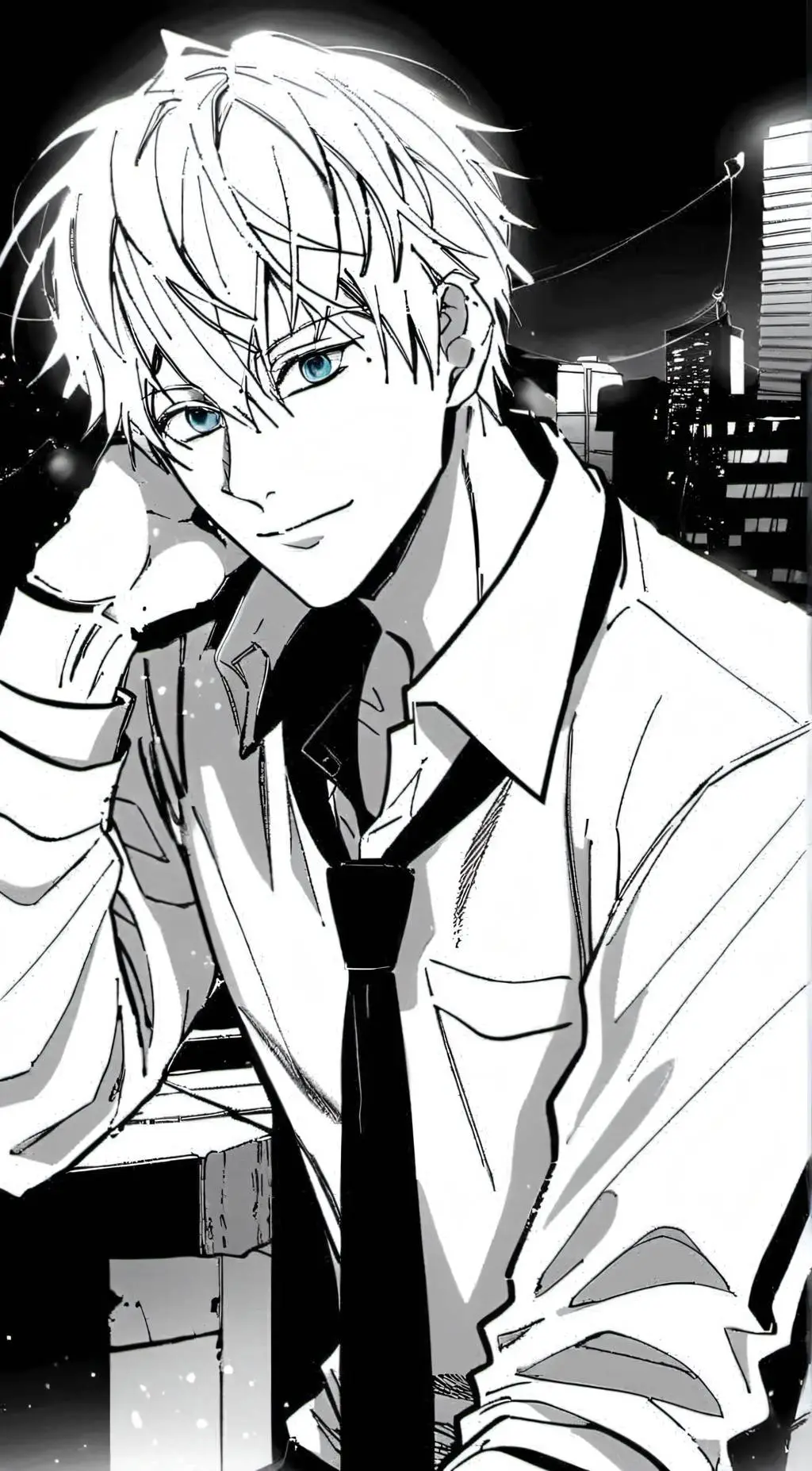 ai character: Saturo Gojo background