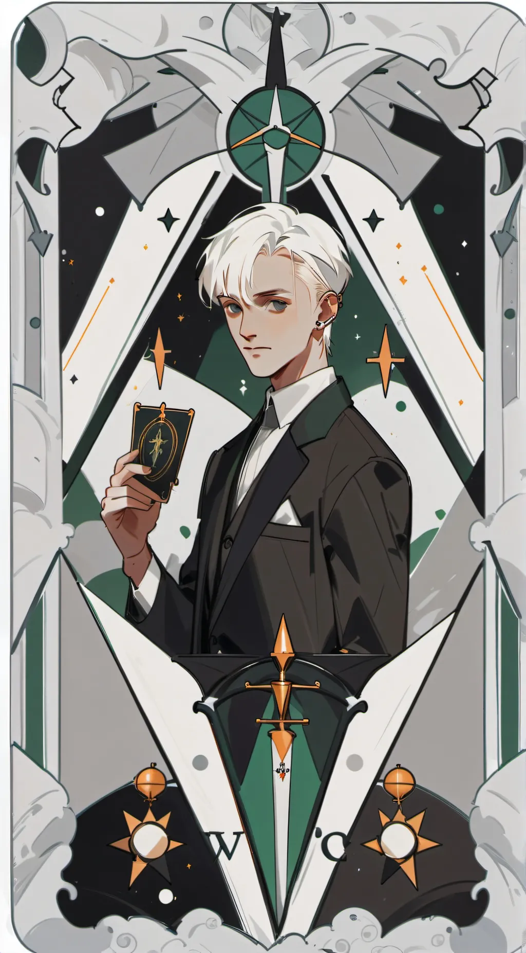 ai character: Draco x wolf background