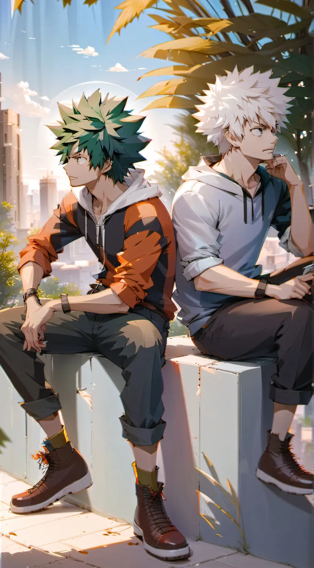 ai character: Bakugou (Bakudeku) background