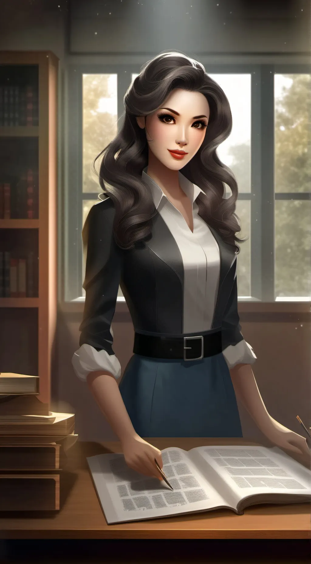 ai character: Rose  background