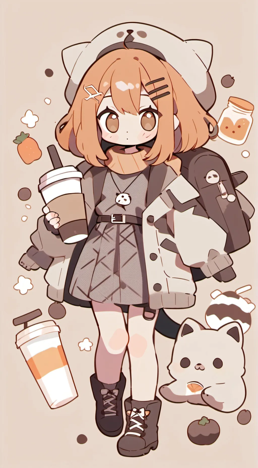 ai character: 🐱catfeine☕️ background