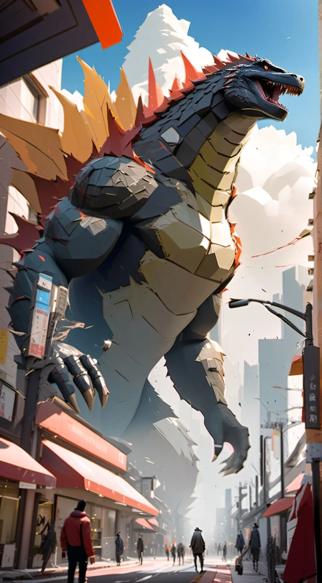 ai character: monsterverse background