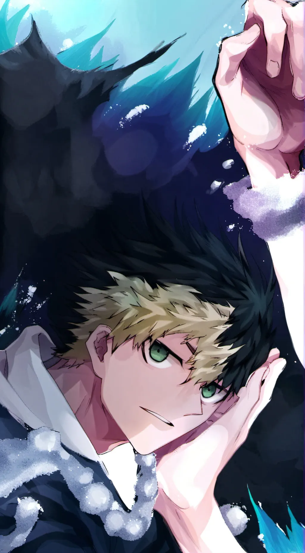 ai character: Bakugou and deku background
