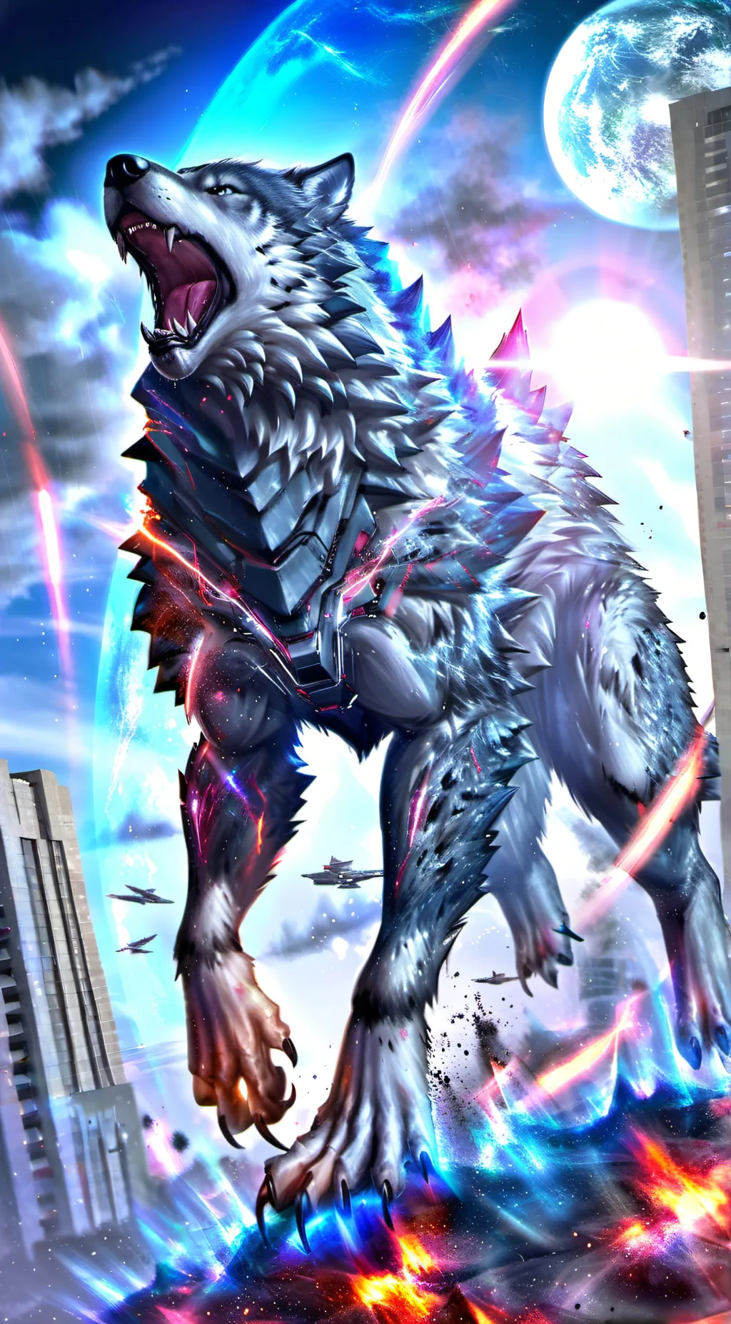 ai character: Wolf Zilla background
