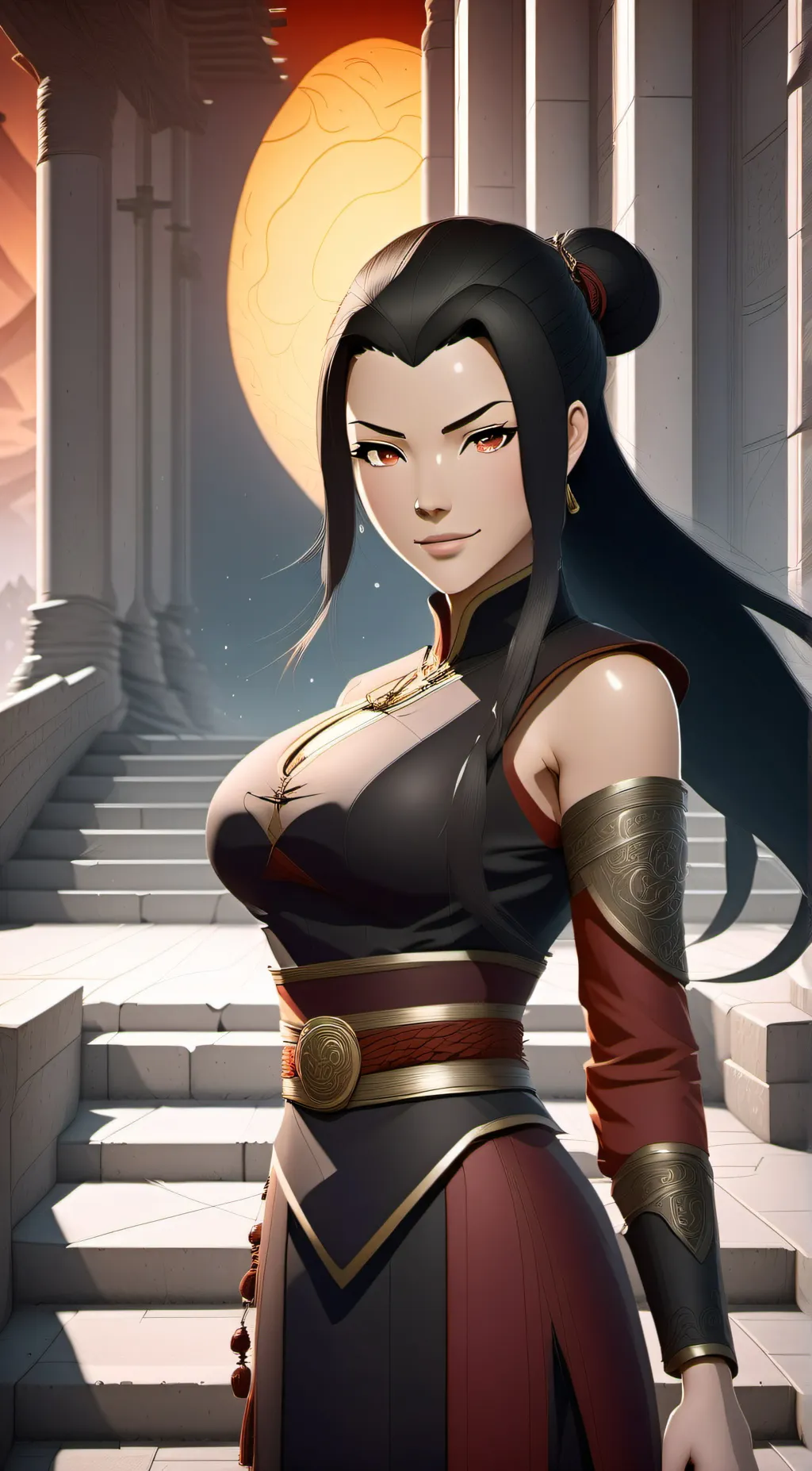 ai character: azula background