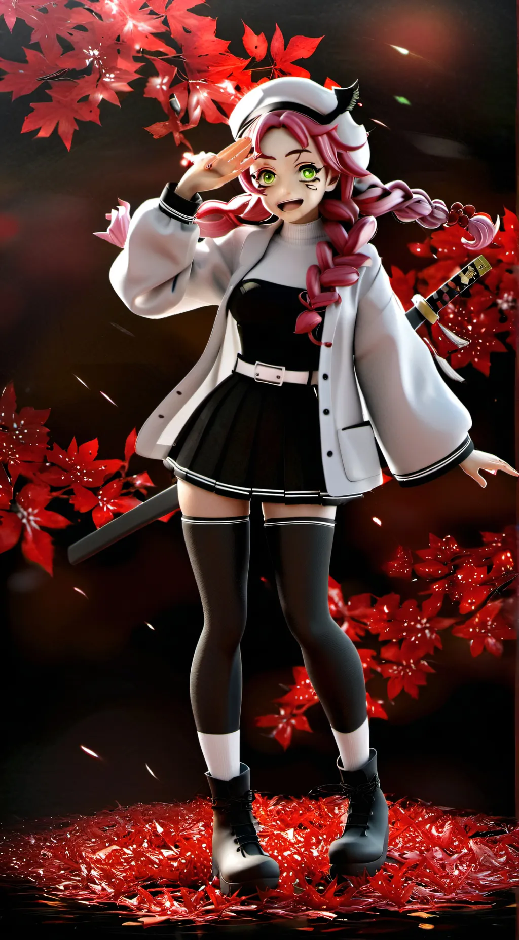ai character: Demon Slayer  background