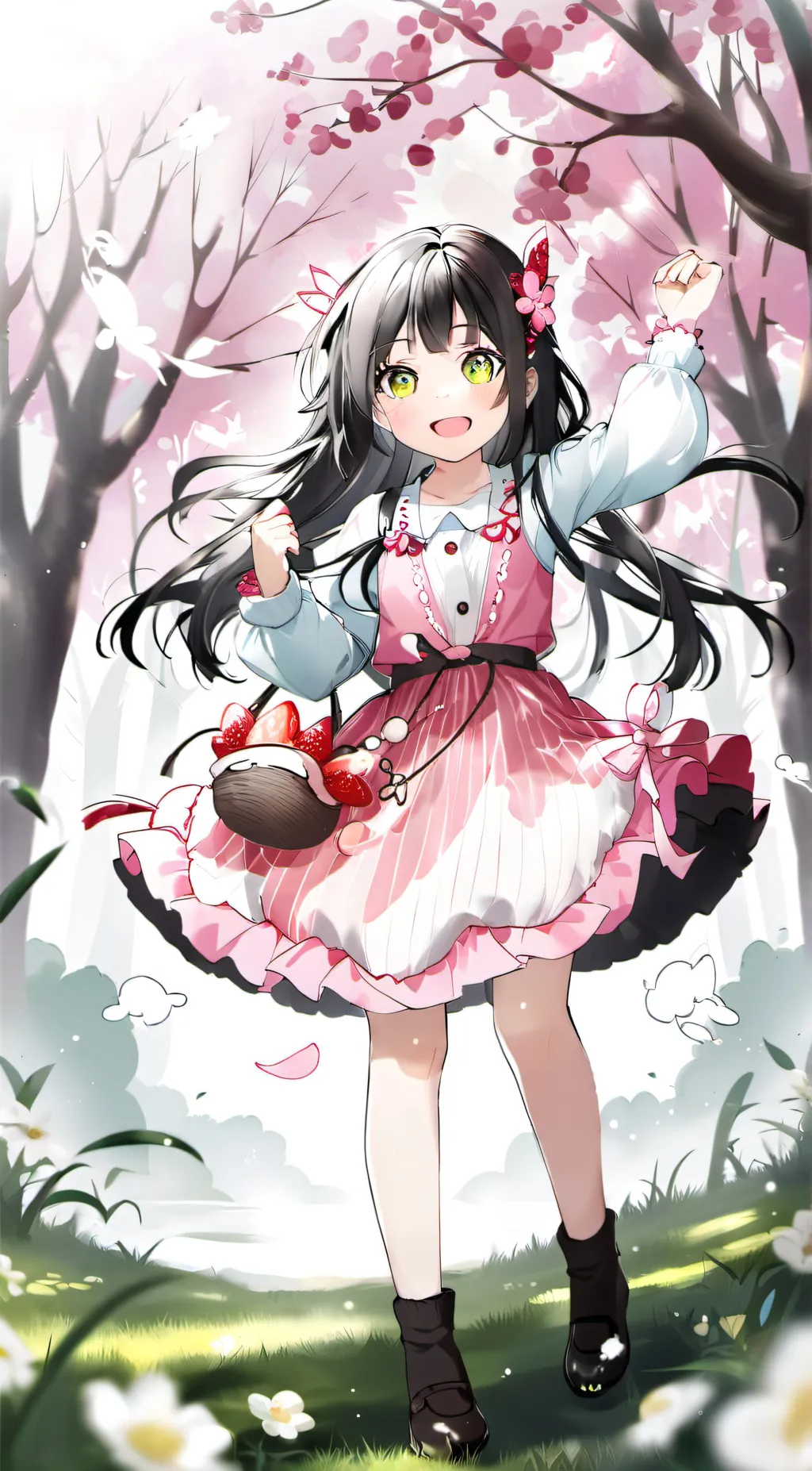ai character: Cherry background