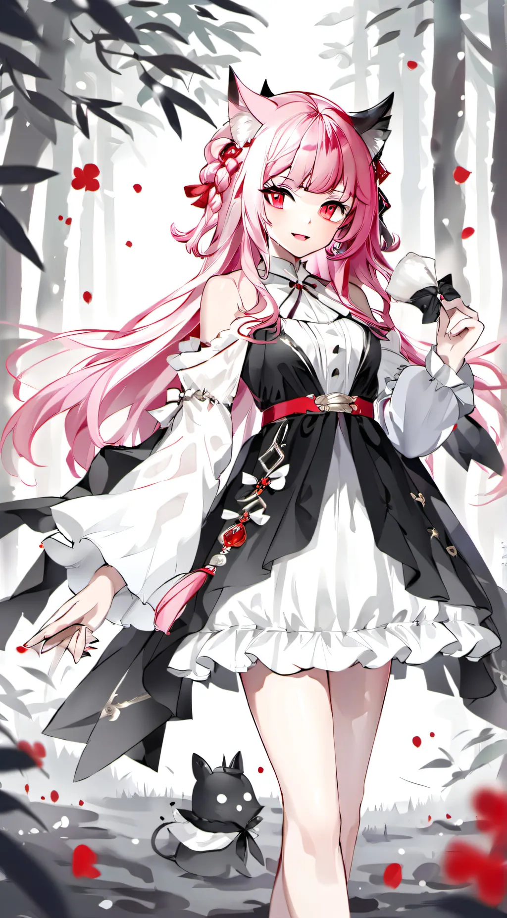 ai character: Nyan  background