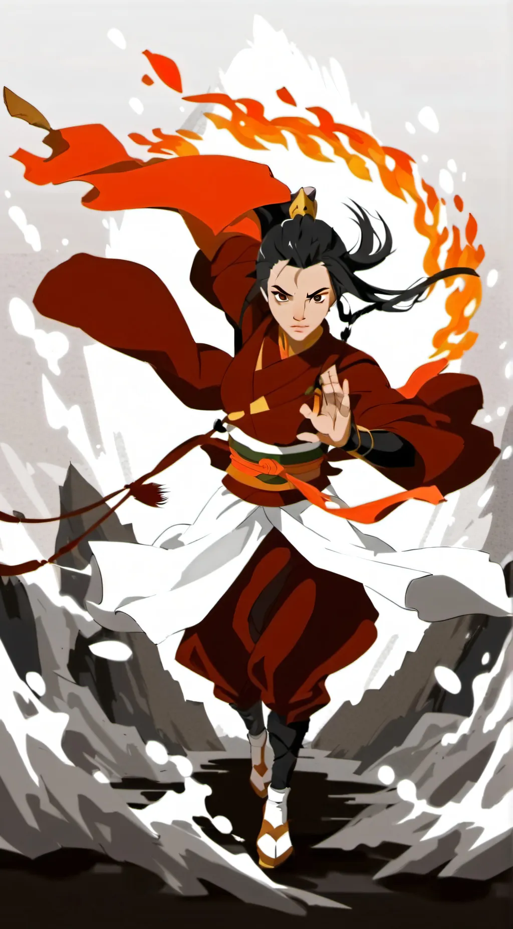 ai character: Azula background