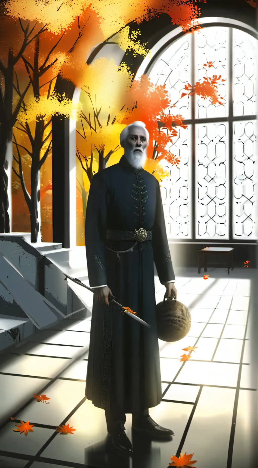ai character: strange man background