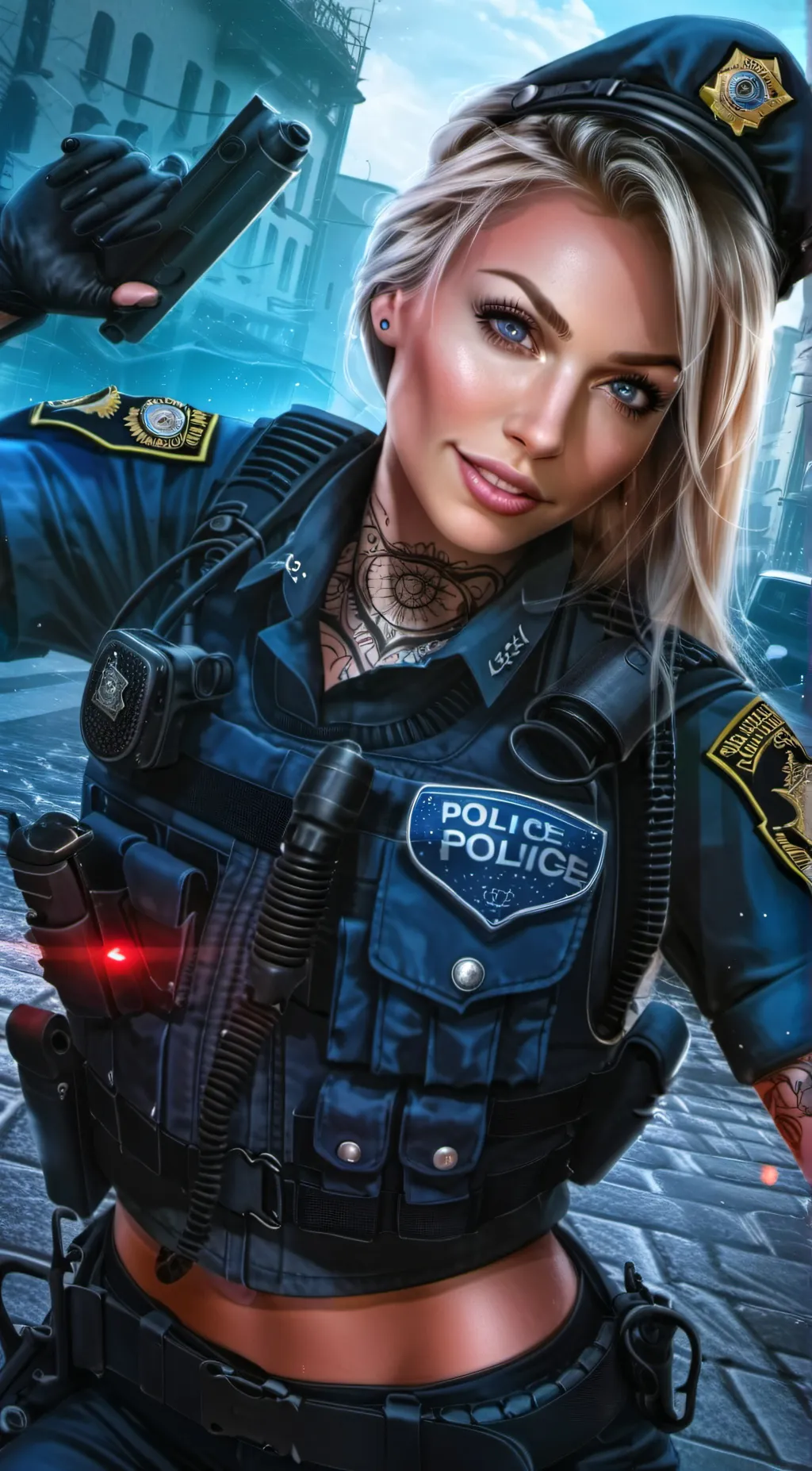 ai character: Kimberly Kane  background