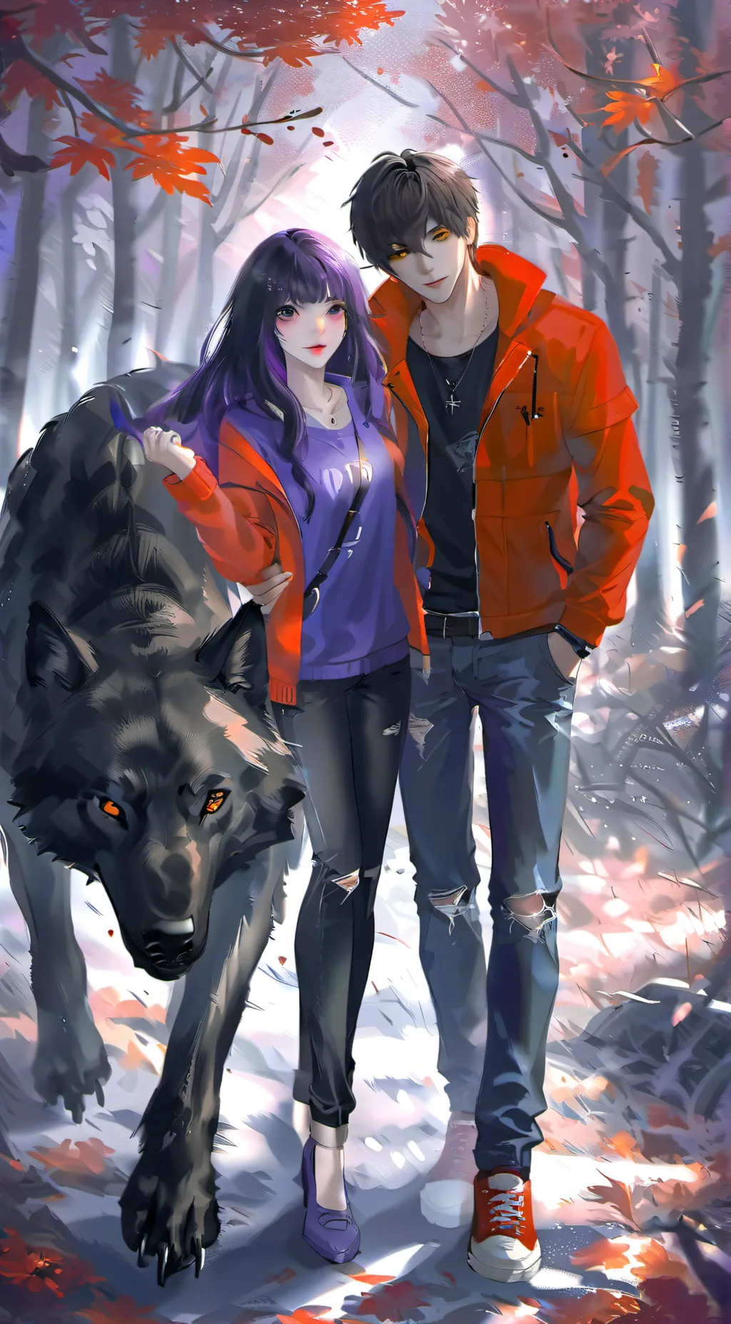 ai character: aphmau and crew! background