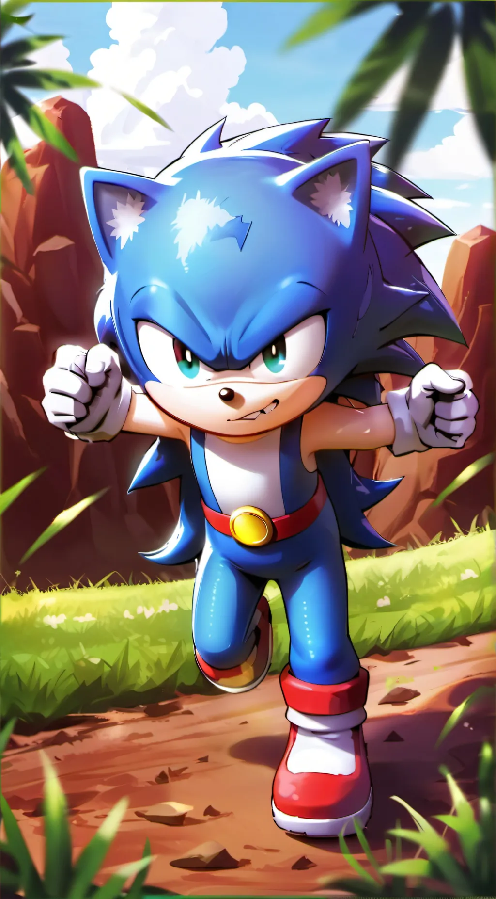 ai character: Sonic background