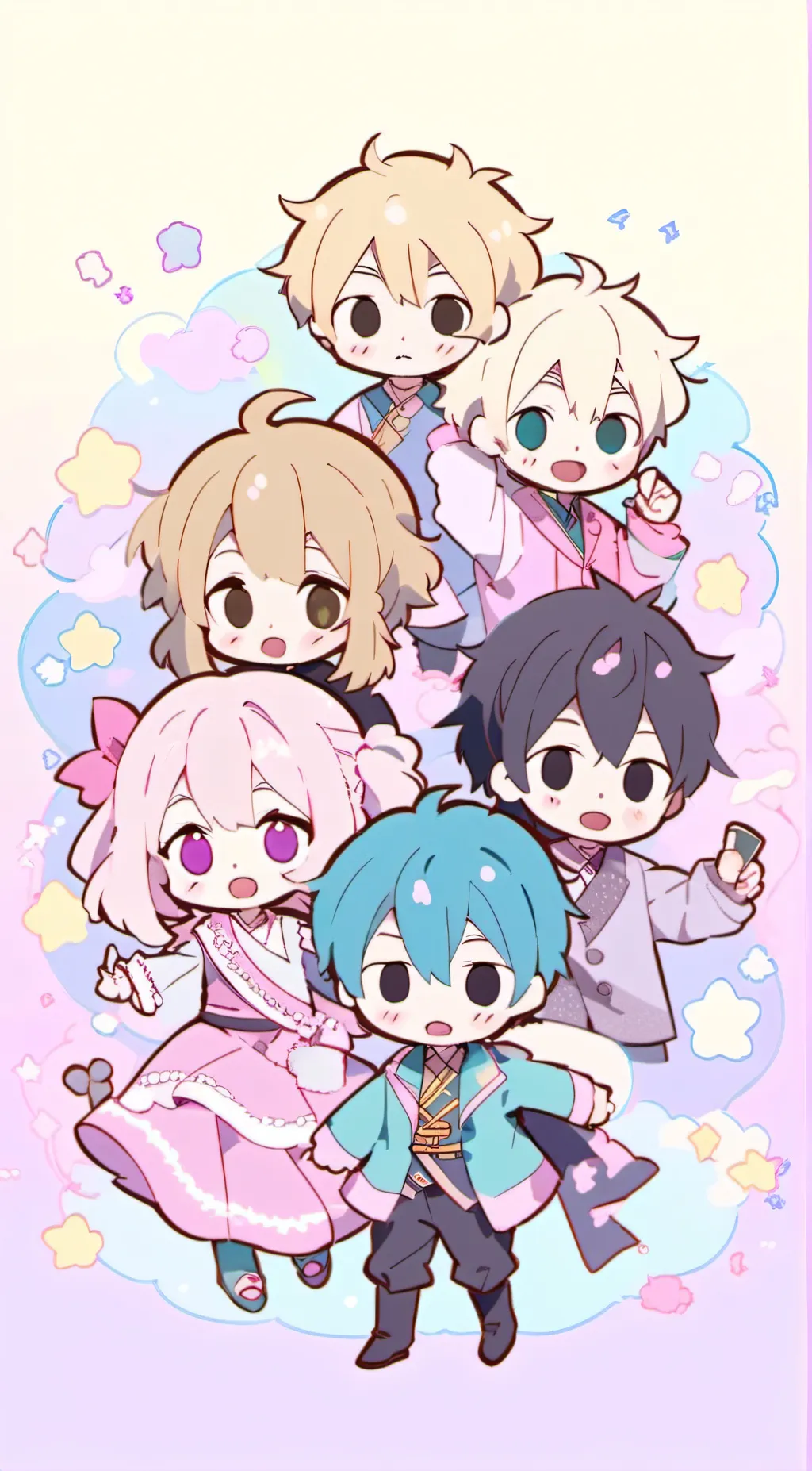 ai character: The music club background