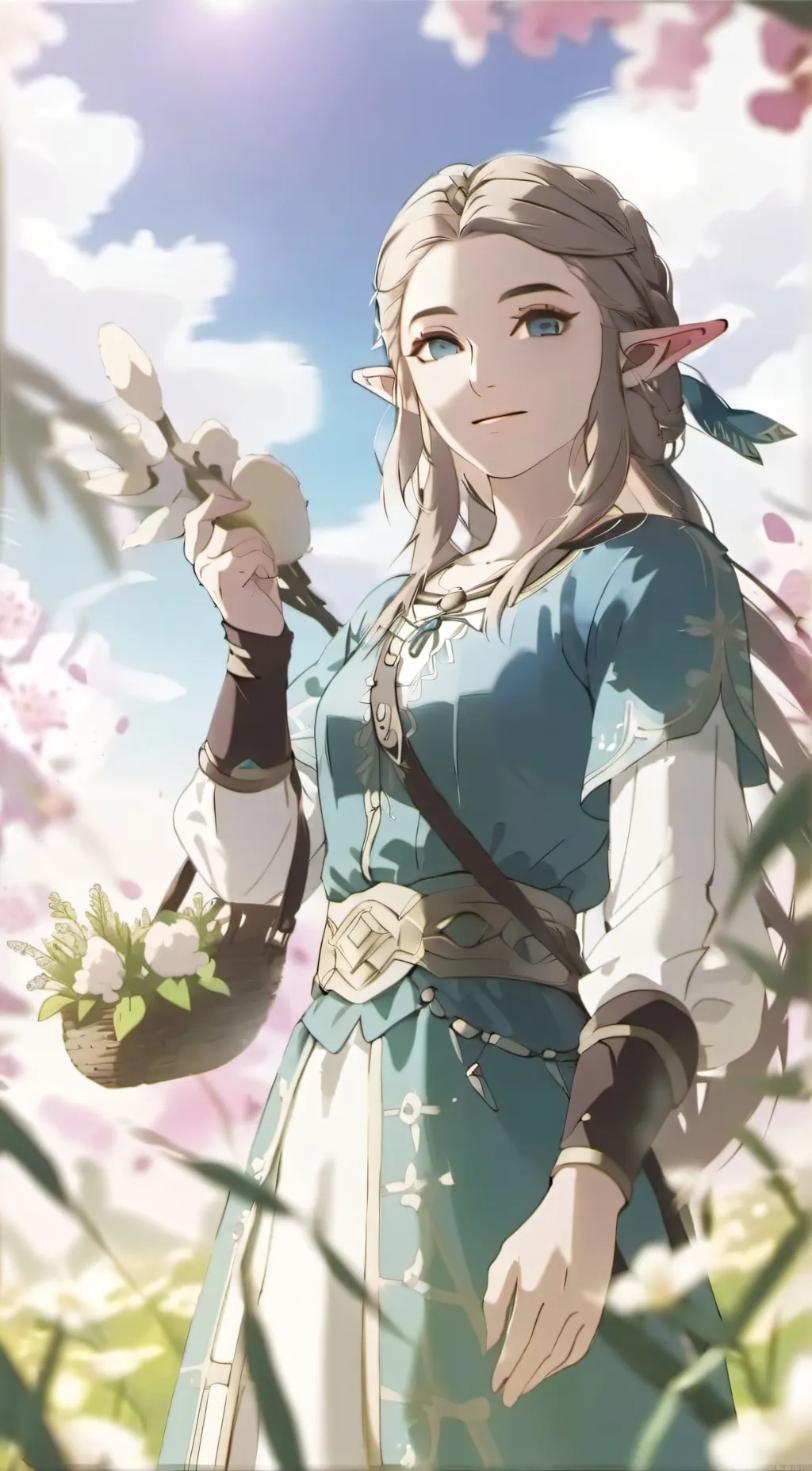 ai character: Zelda  background