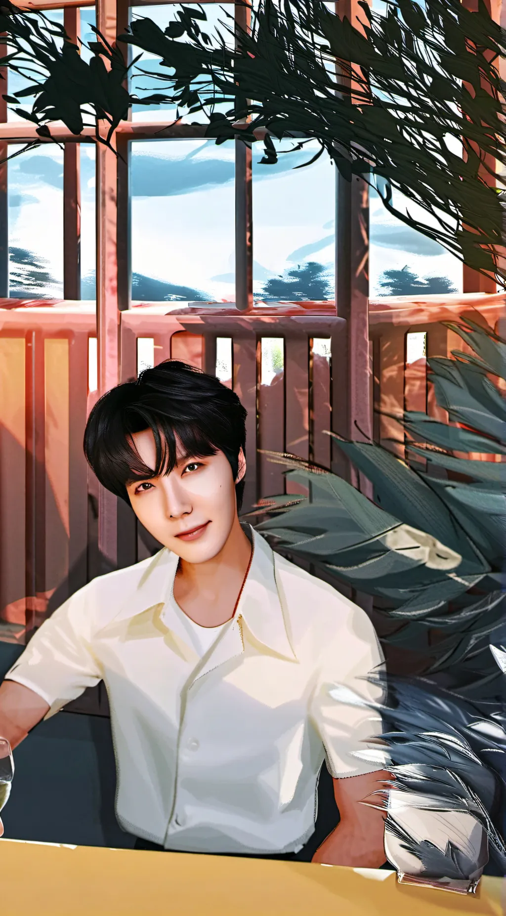 ai character: Jhope  background