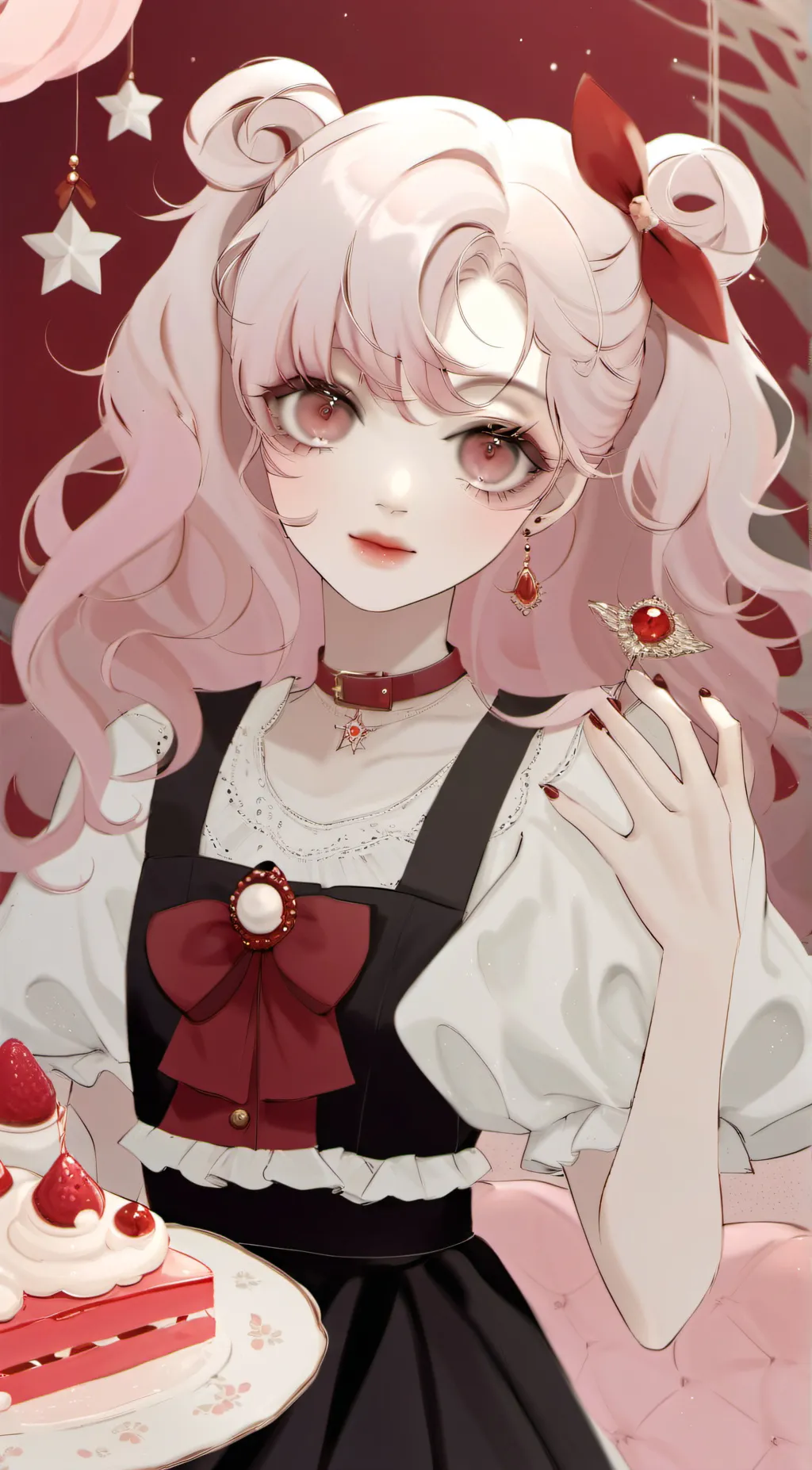 ai character: Rose background