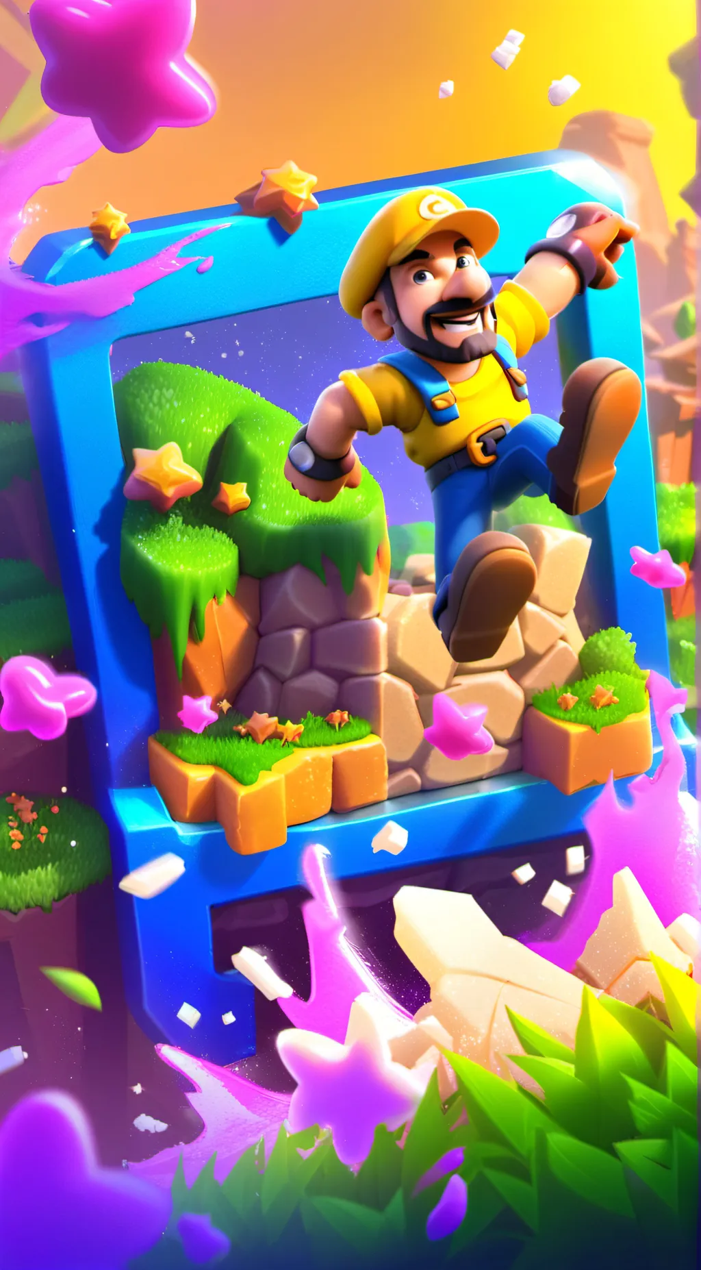 ai character: the frowningcitter background