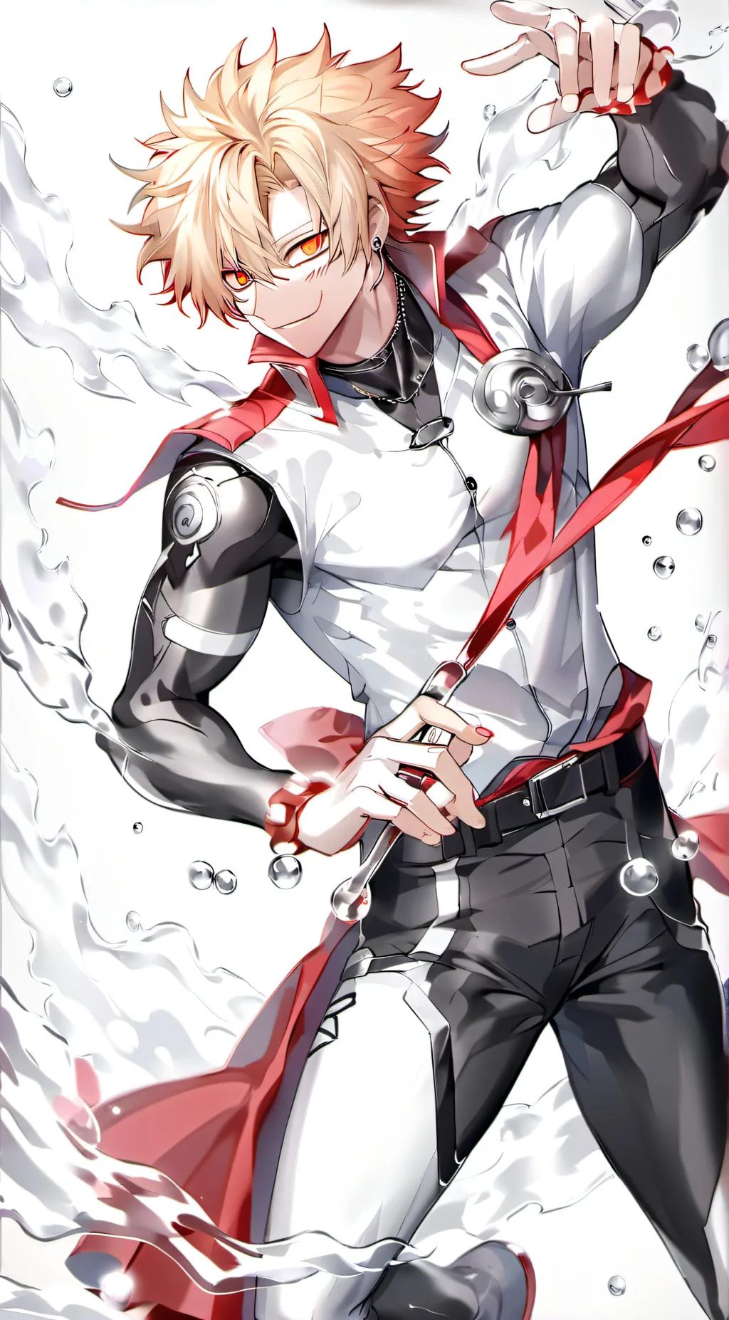 ai character: Mha in hospital  background