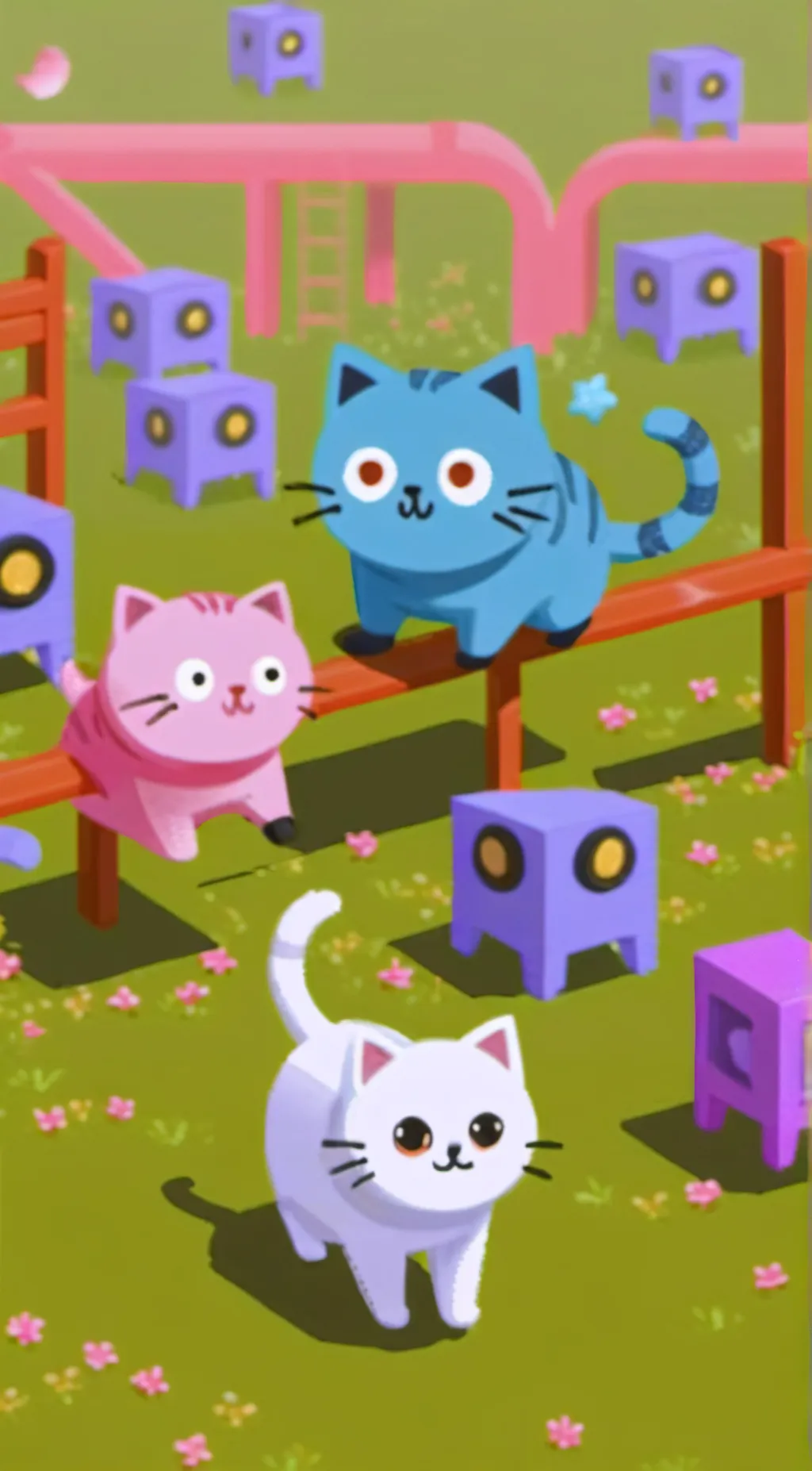ai character: Cat emojis! background