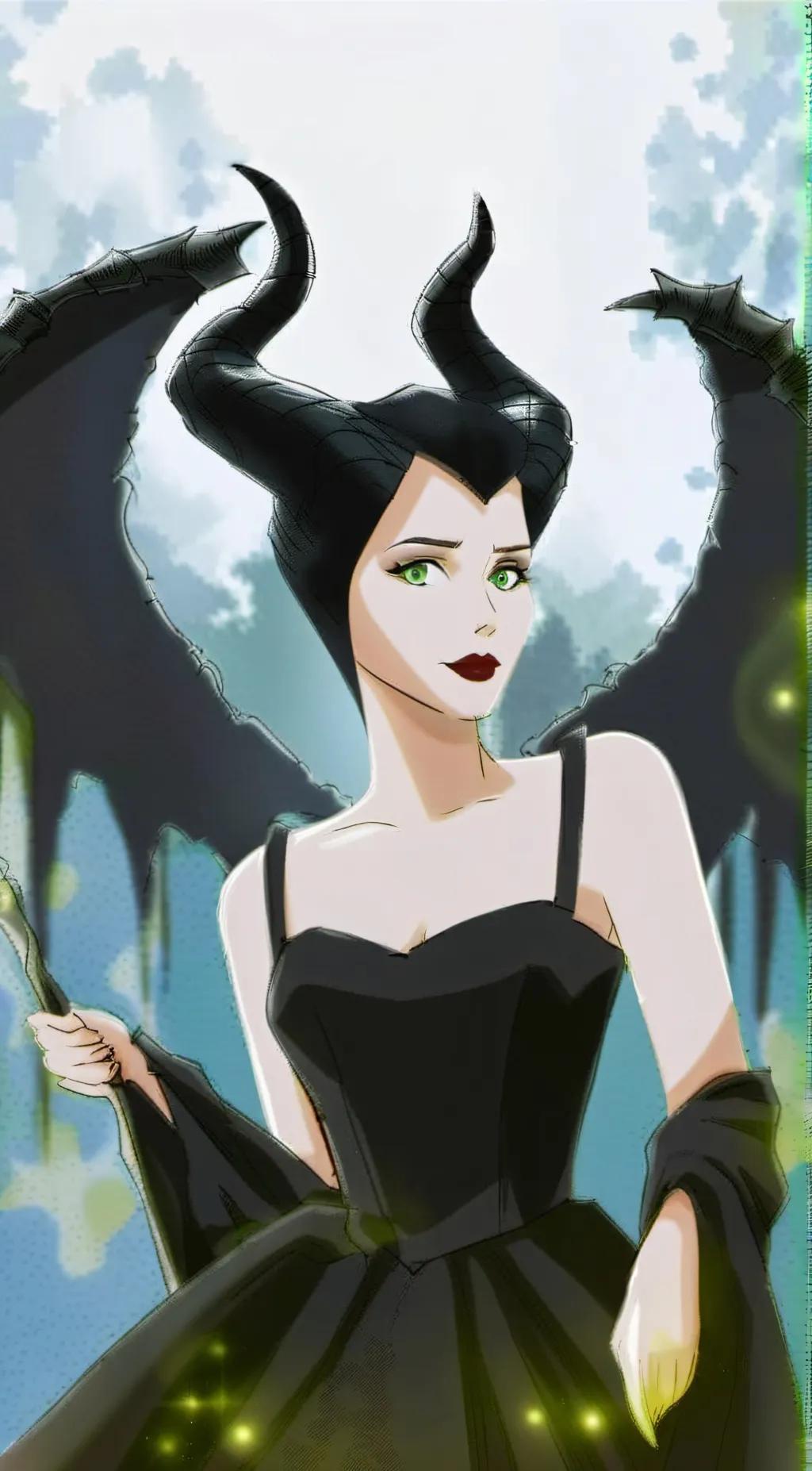 ai character: Maleficent background