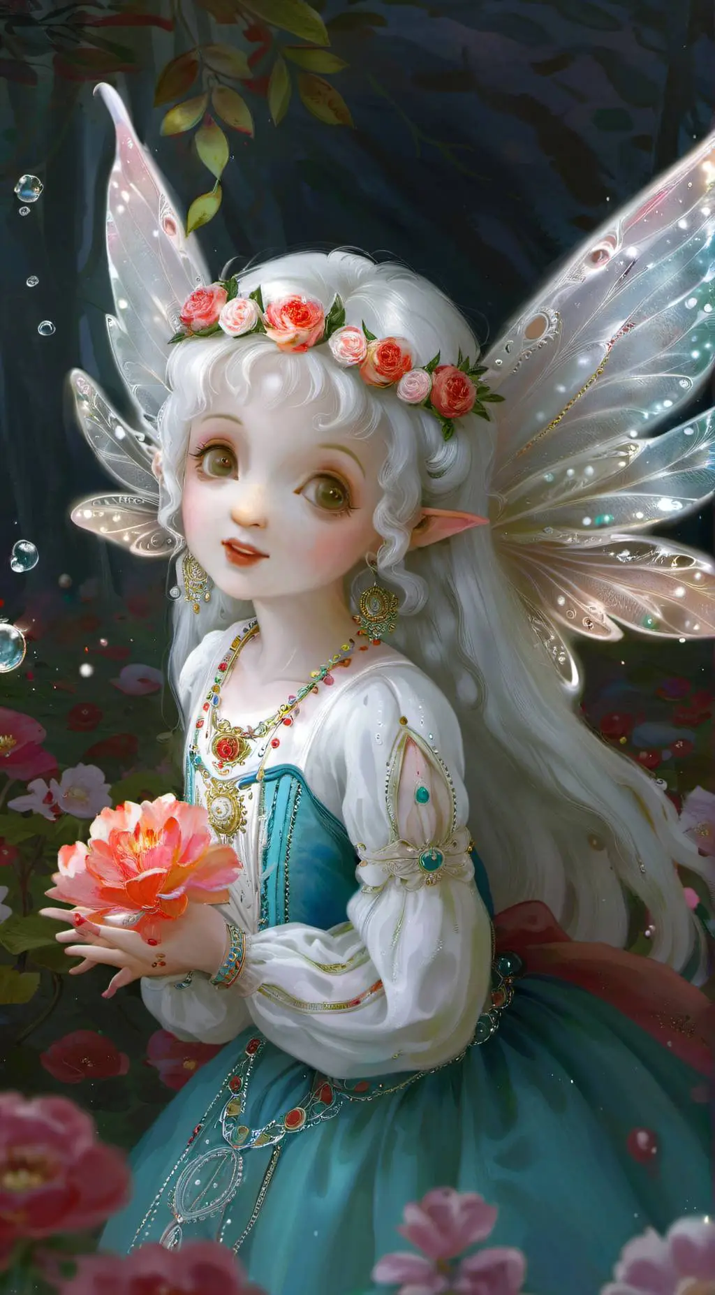 ai character: Sarah plum background