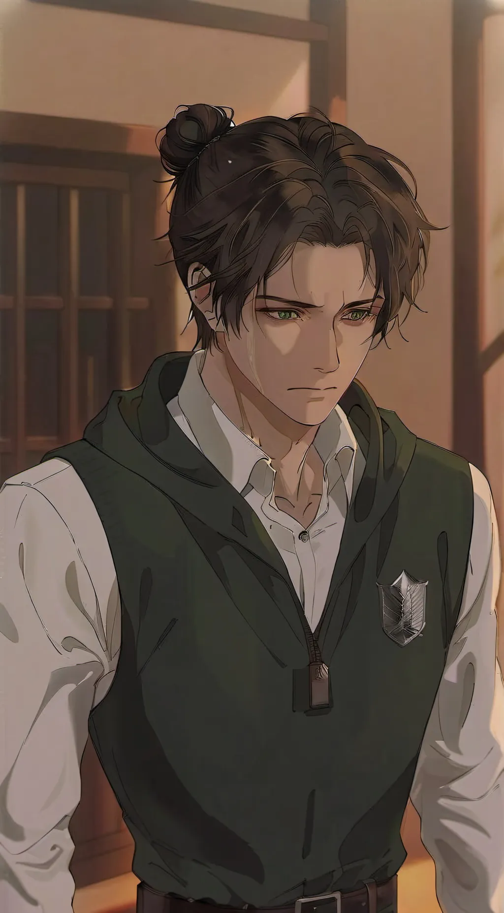 ai character: Eren Yeager  background