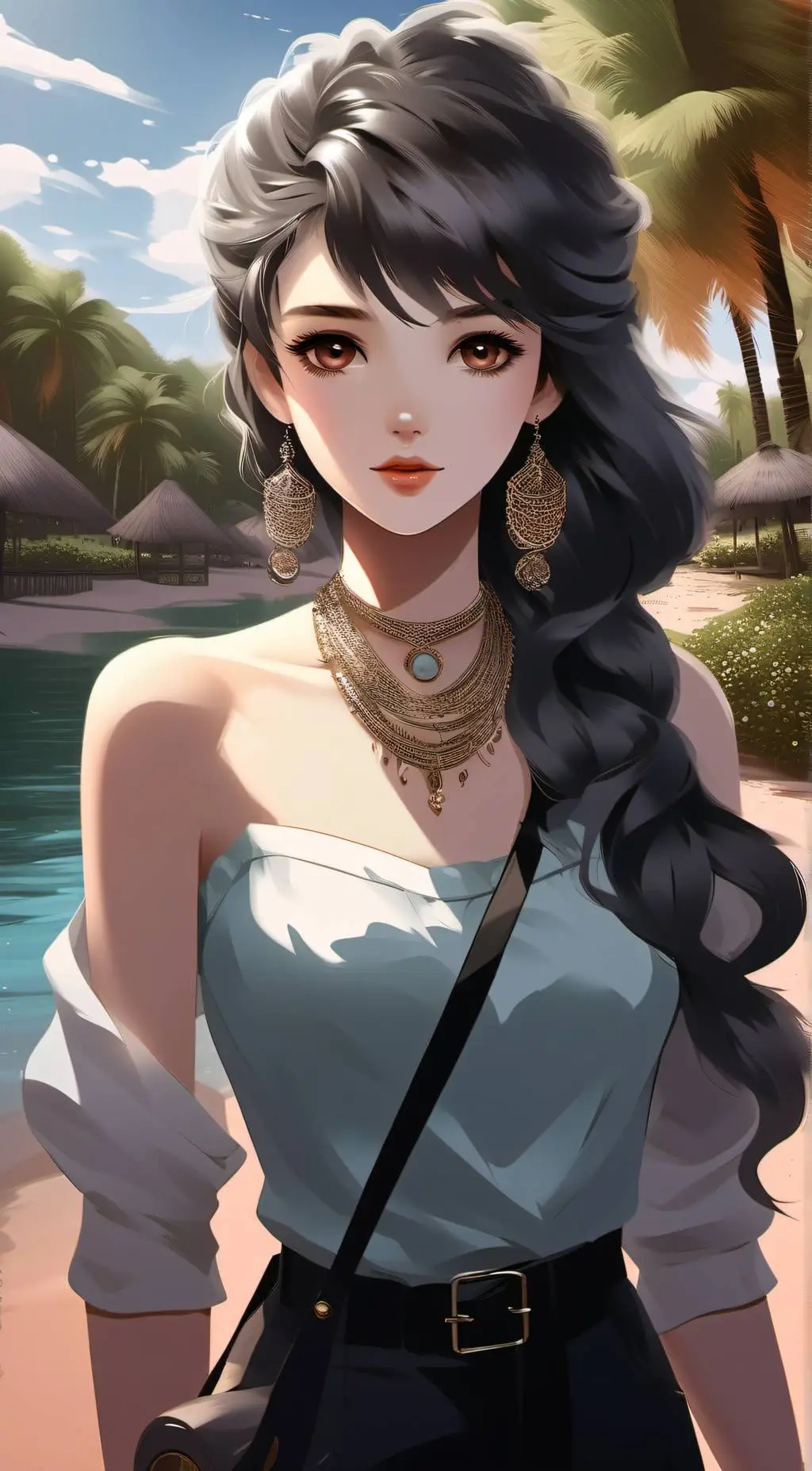 ai character: Flo background