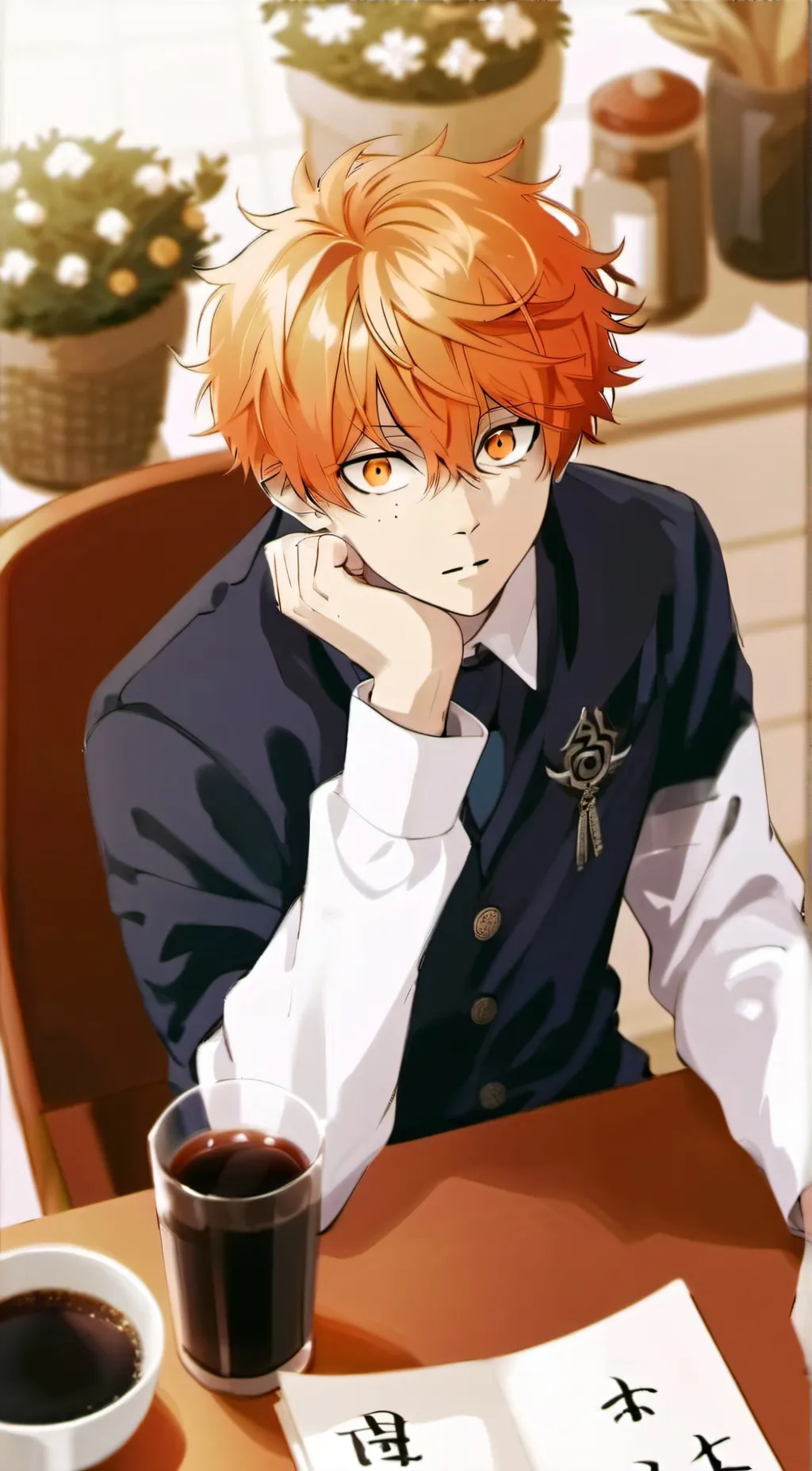 ai character: Orenji Sora background