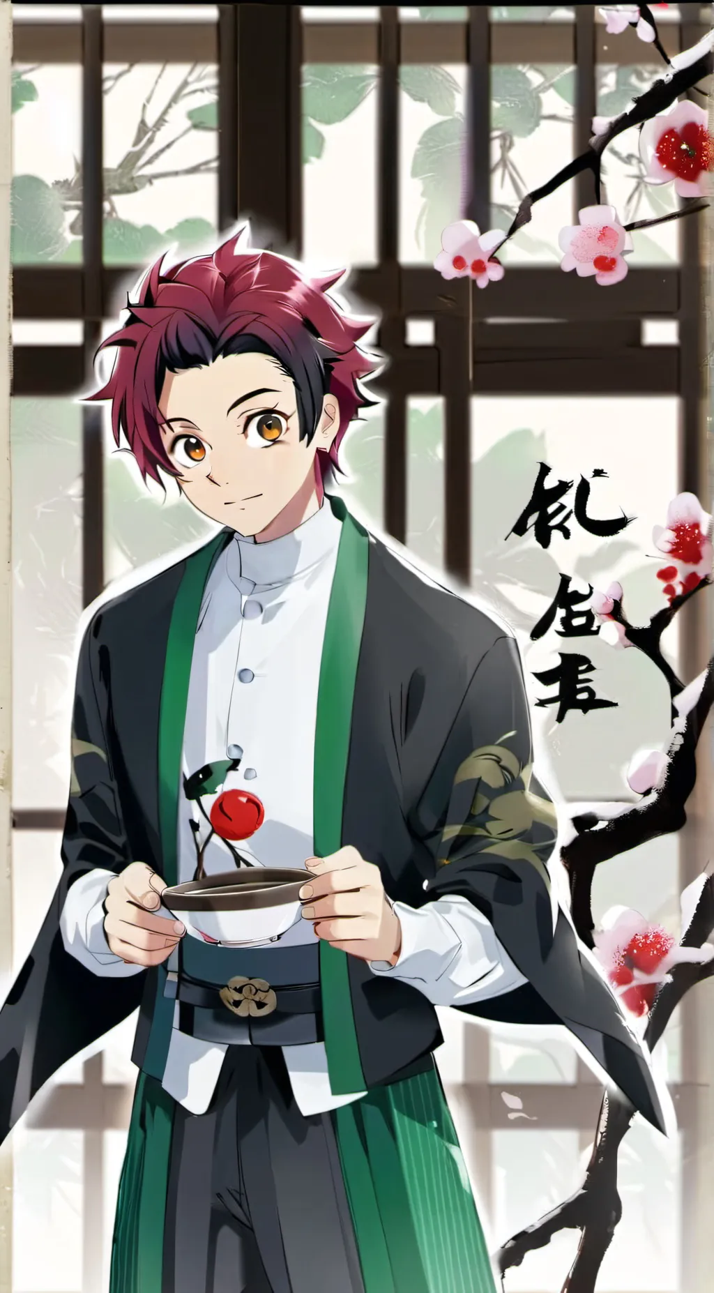 ai character: Tanjiro Kamado background