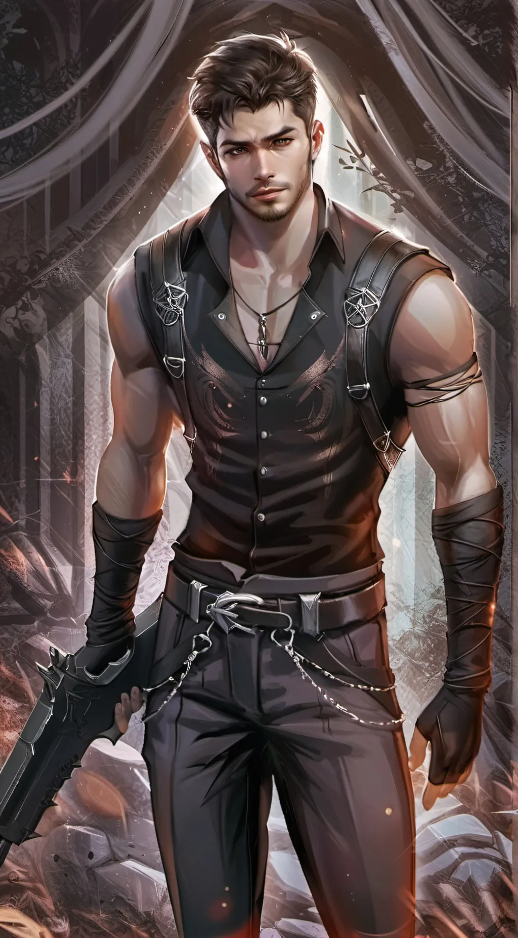 ai character: Gantz background