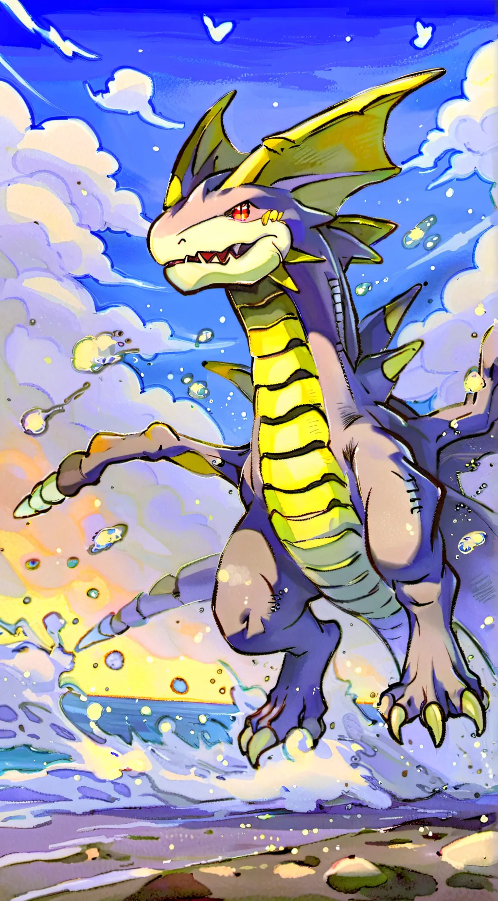 ai character: Pokemon rpg background