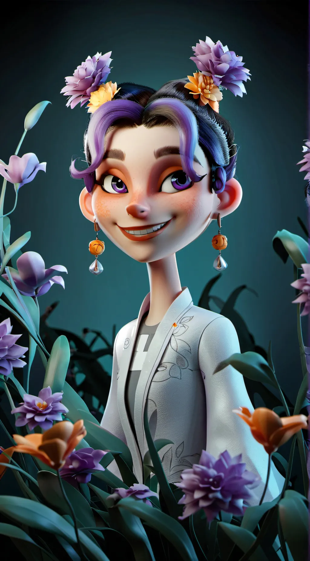 ai character: Luna background