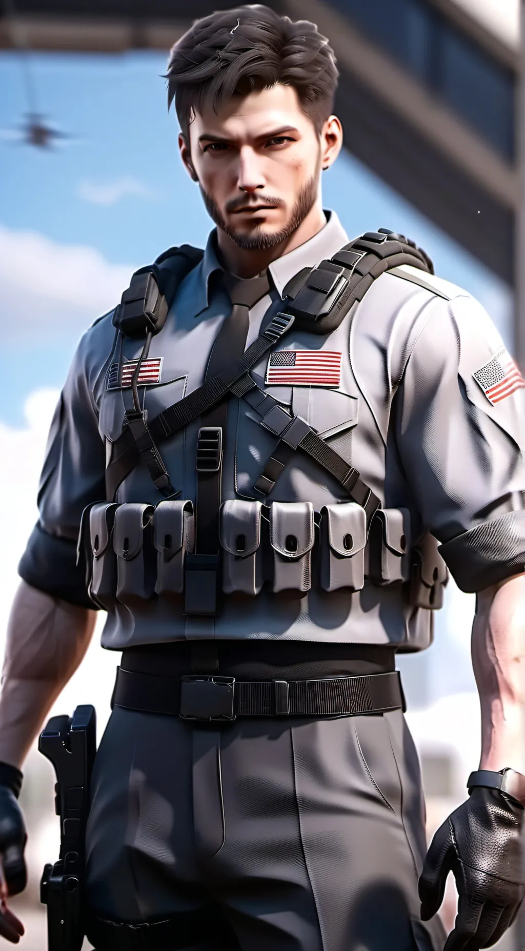 ai character: Lieutenant Mitchel background