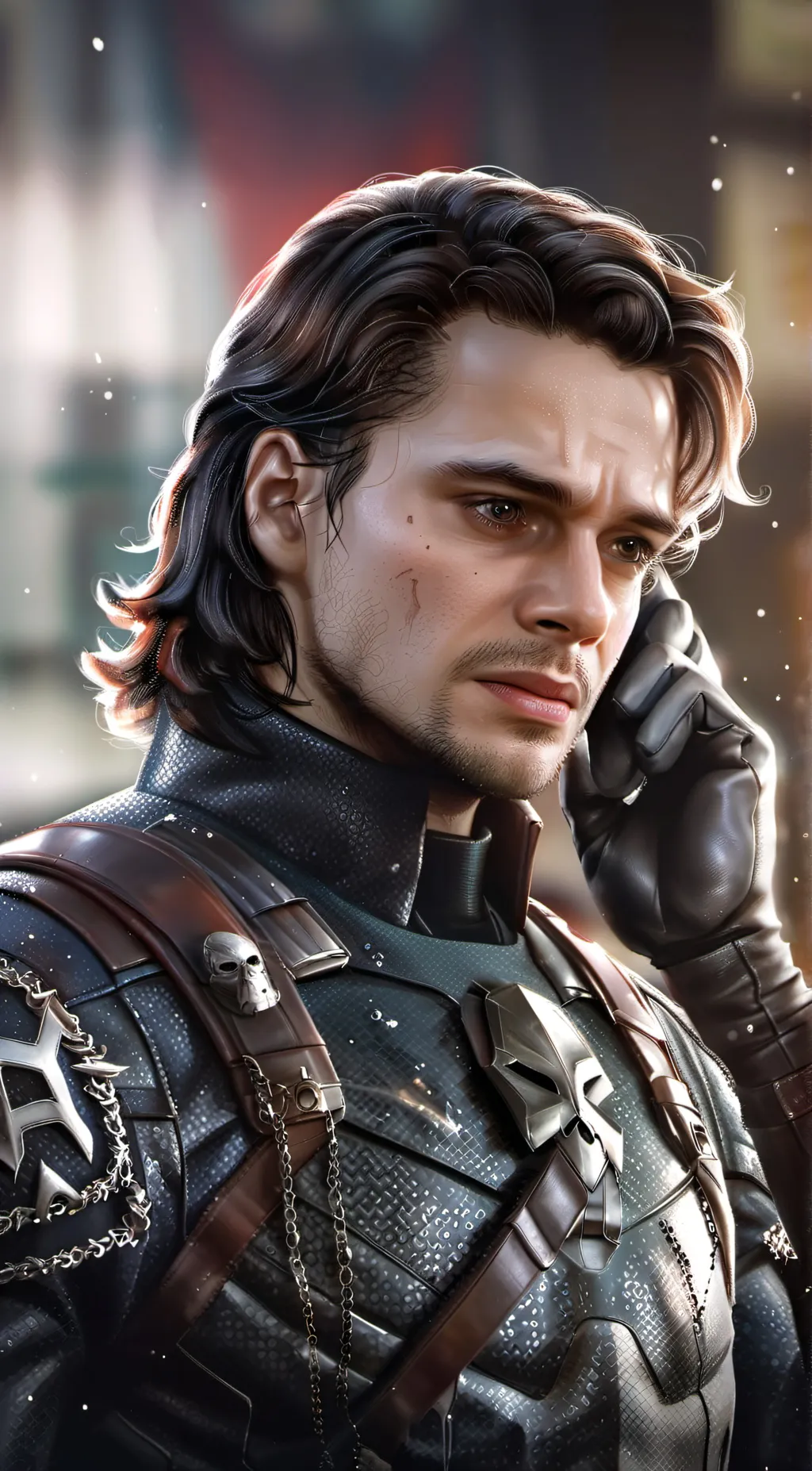 ai character: Bucky barnes  background