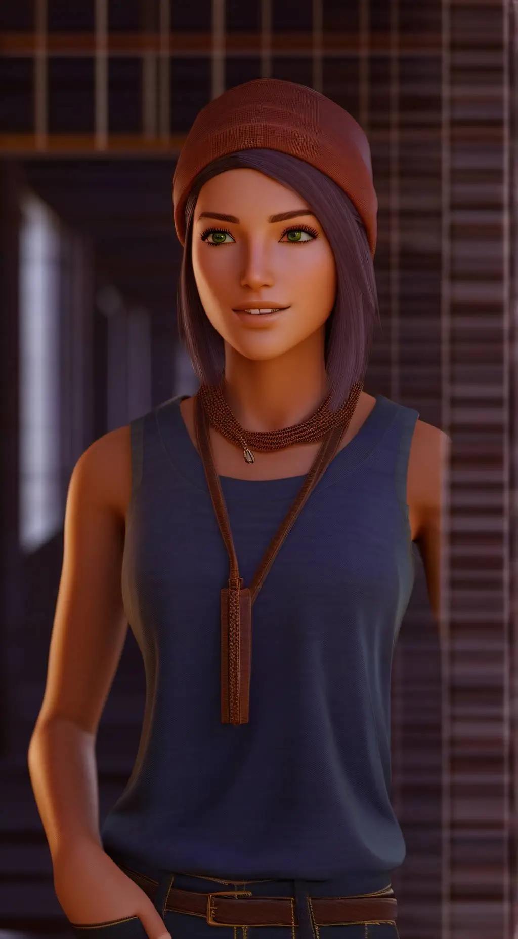 ai character: Steph Gingrich  background