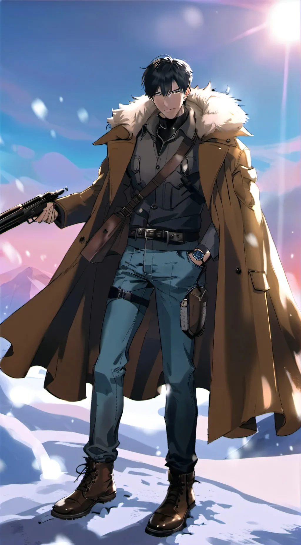 ai character: Grande background