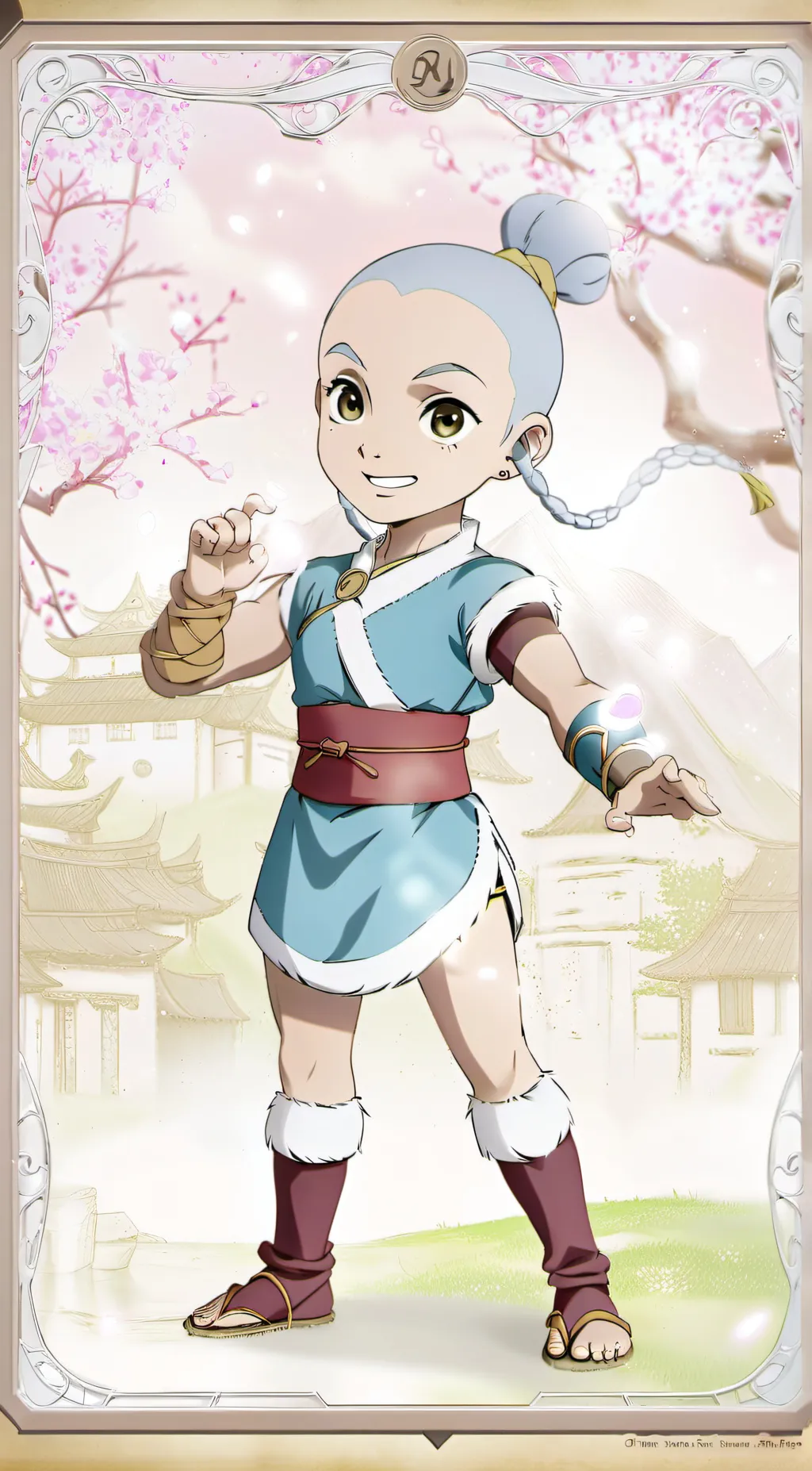 ai character: Actress Aang  background