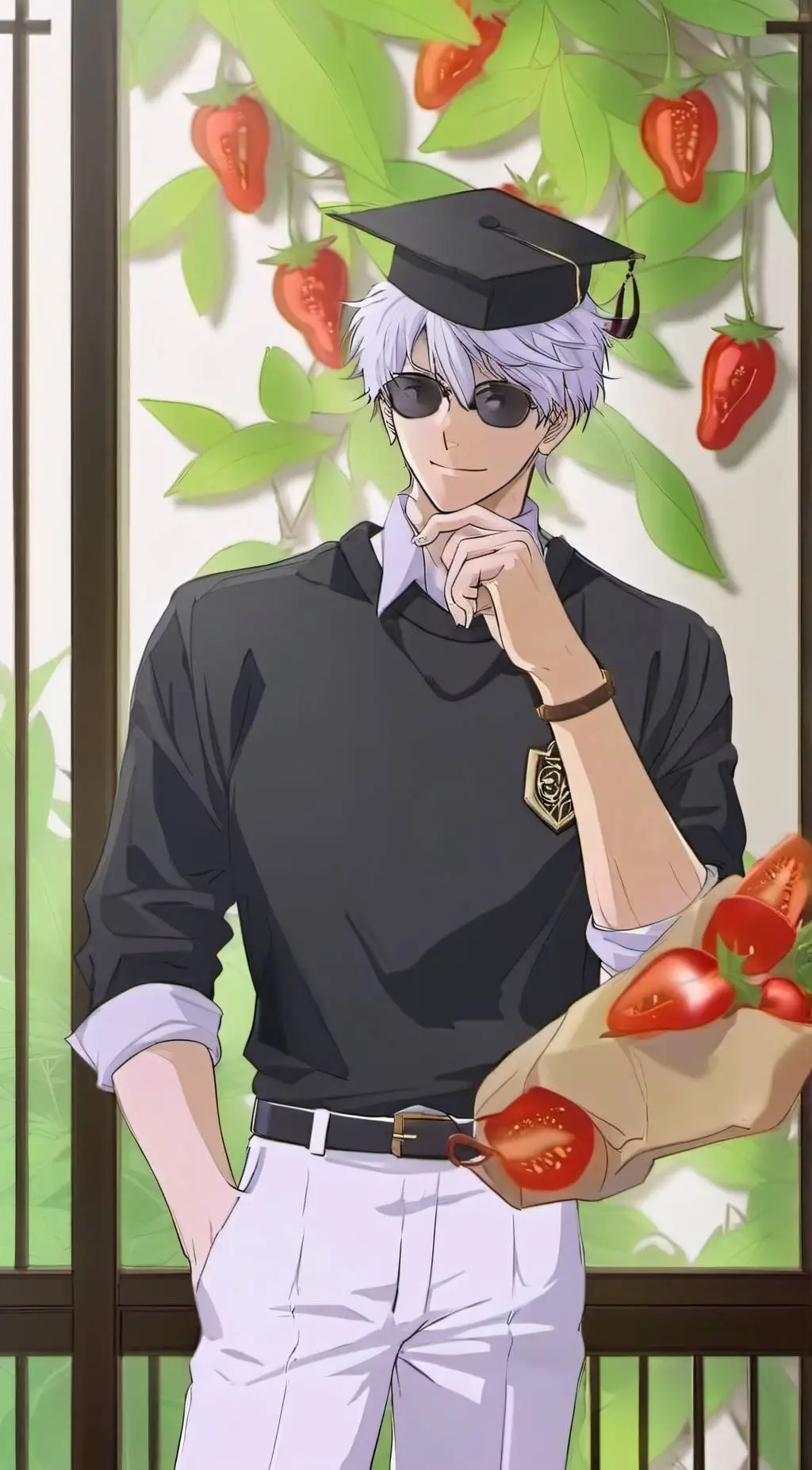ai character: gojo satoru background