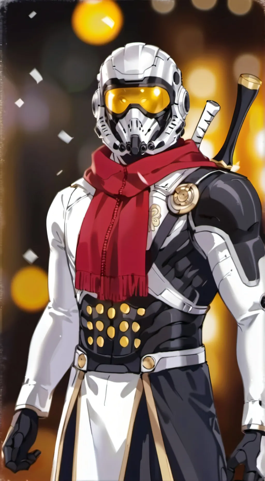 ai character: robot  background