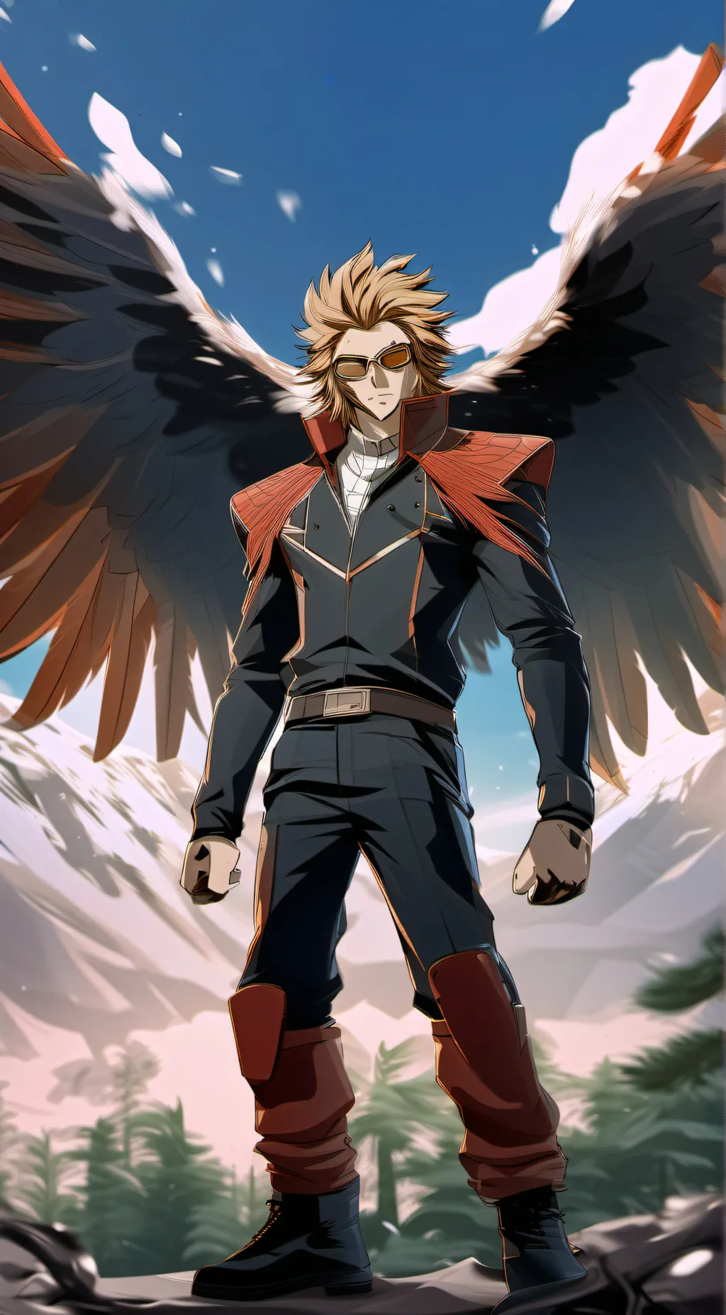 ai character: Hawks abd dabi 2 background