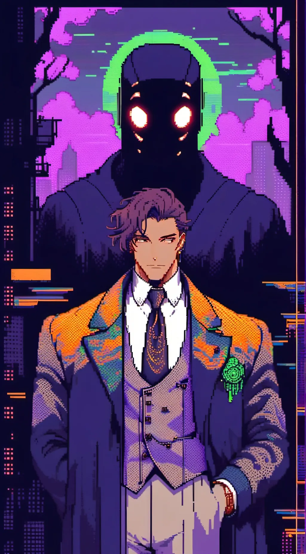 ai character: Cypher Redwood background