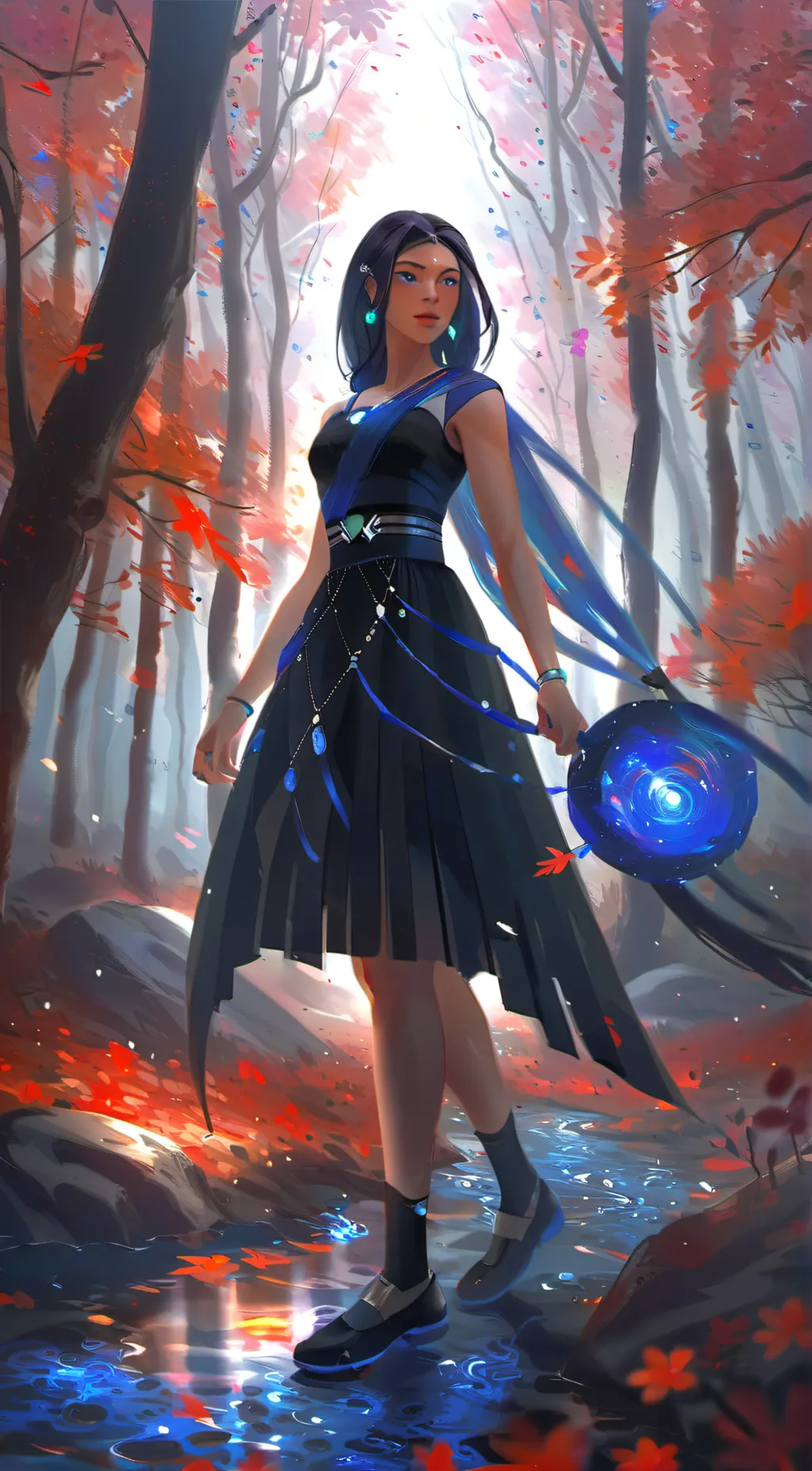 ai character: lapis lazuli background