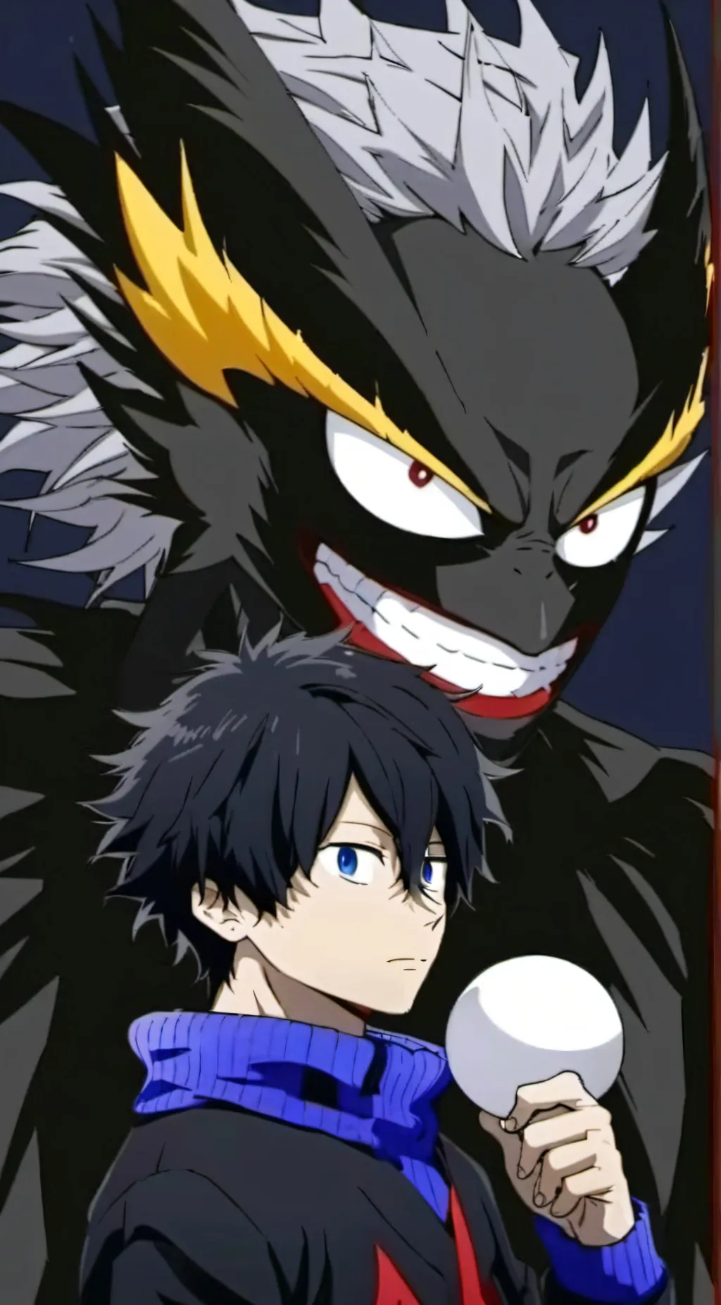 ai character: Fumikage tokoyami background