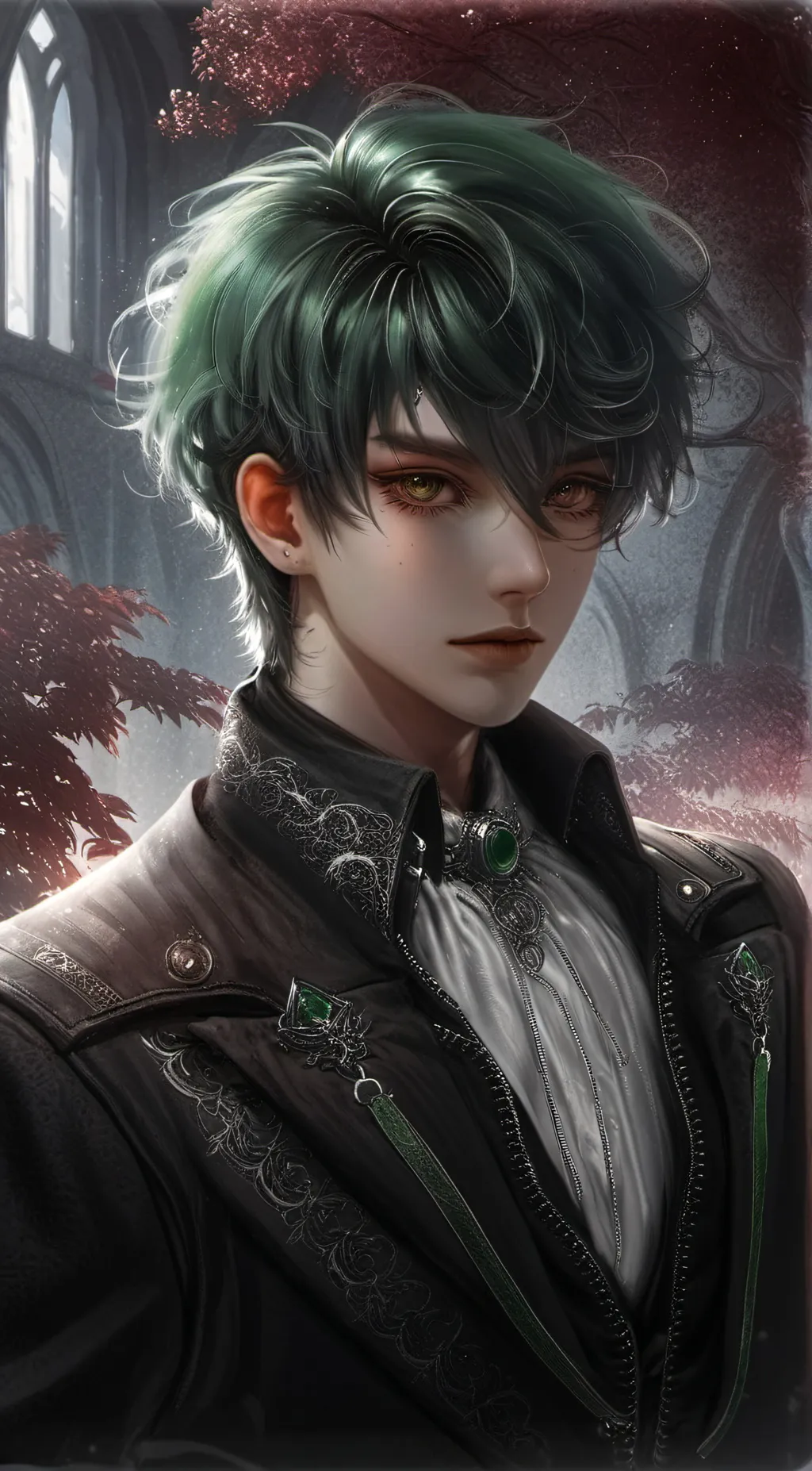 ai character: Bakudeku+LOV background