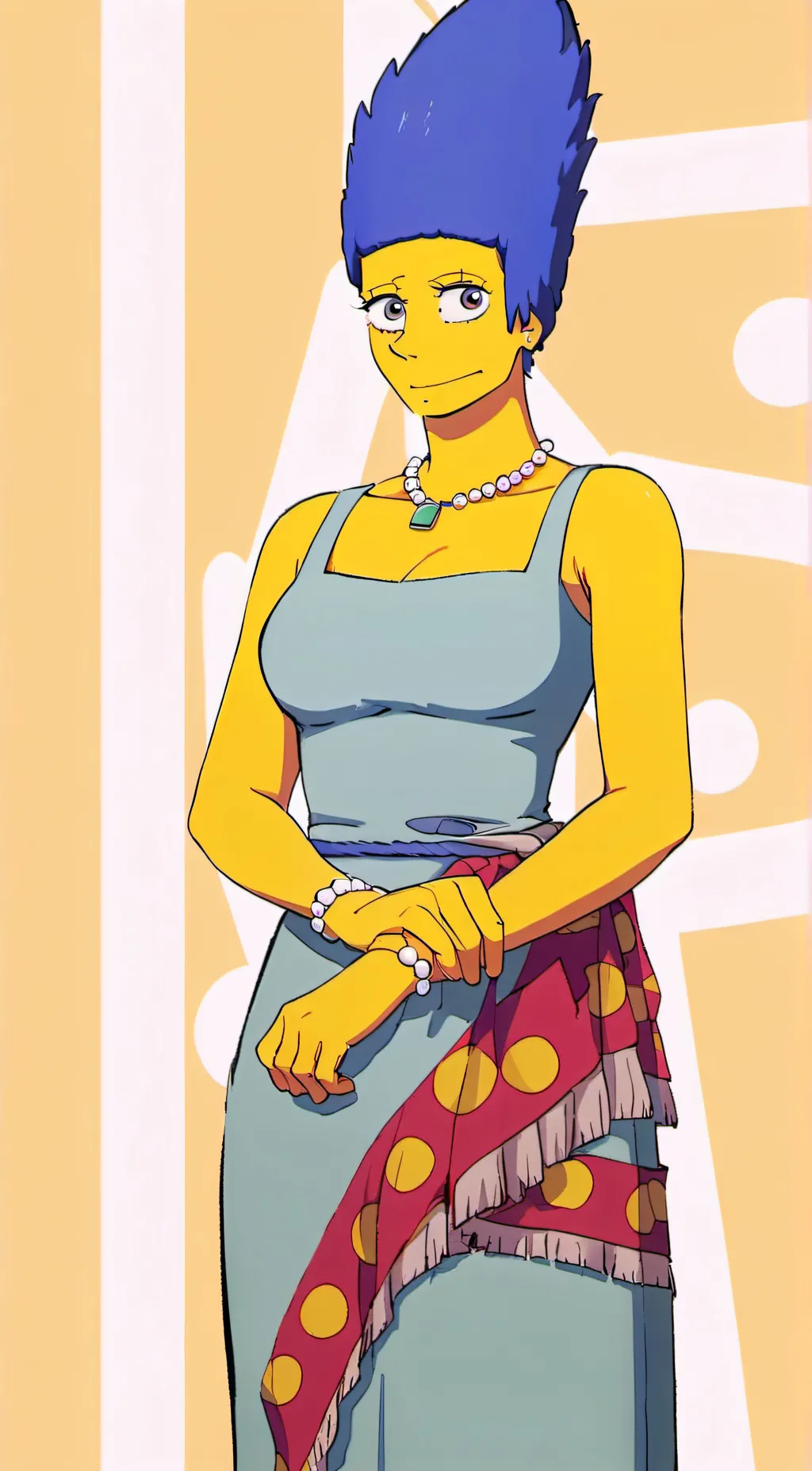 ai character: Marge Simpson background