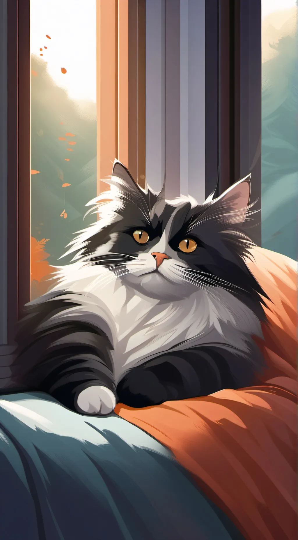 ai character: Catnaps off day background